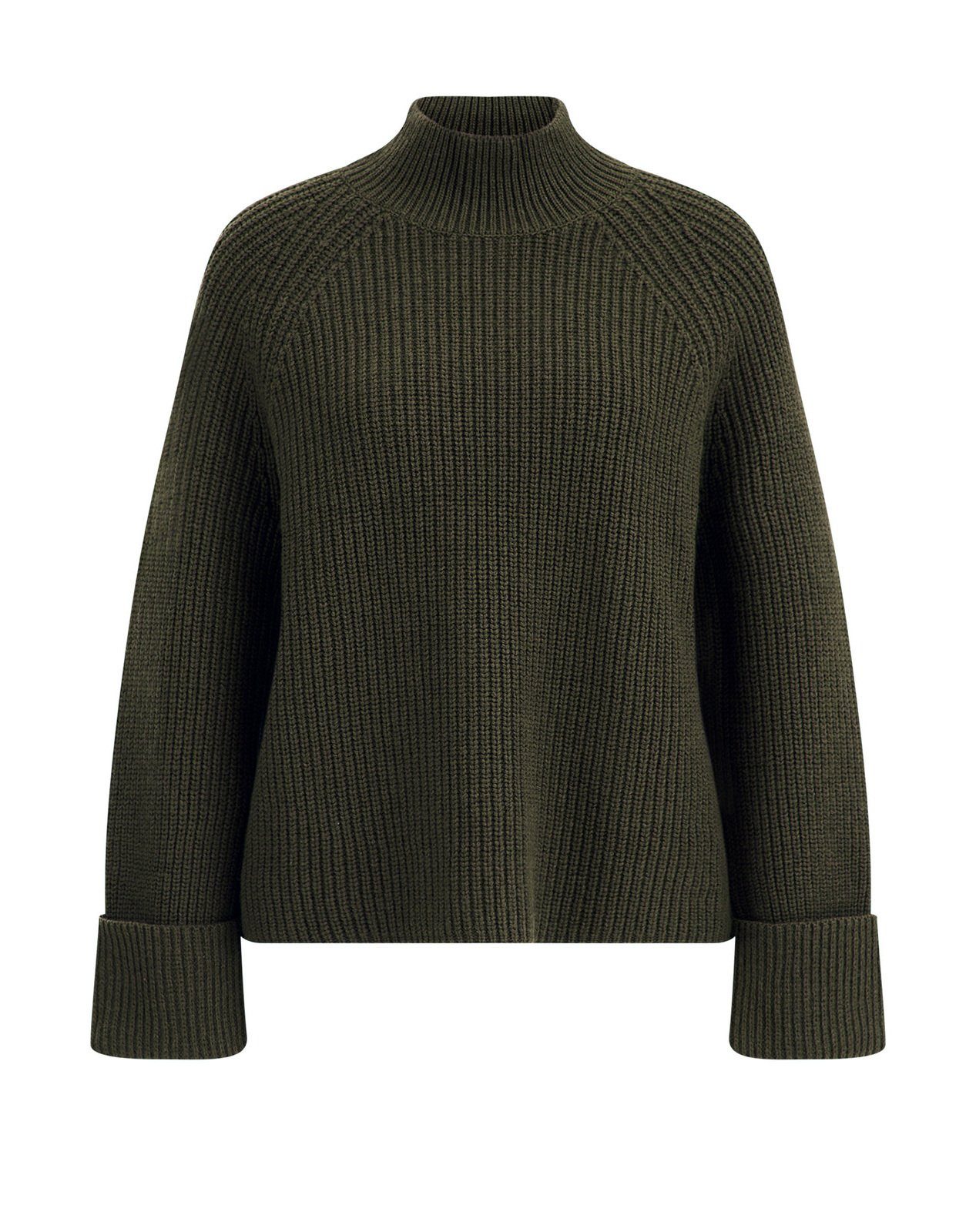 WE Fashion Longpullover (1-tlg) Armeegrün