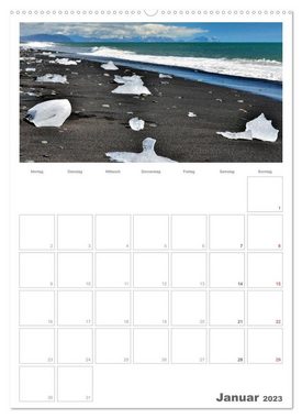 CALVENDO Wandkalender Faszination Island - Landschaftskalender mit Tagesplaner 2023 / Planer (Premium, hochwertiger DIN A2 Wandkalender 2023, Kunstdruck in Hochglanz)