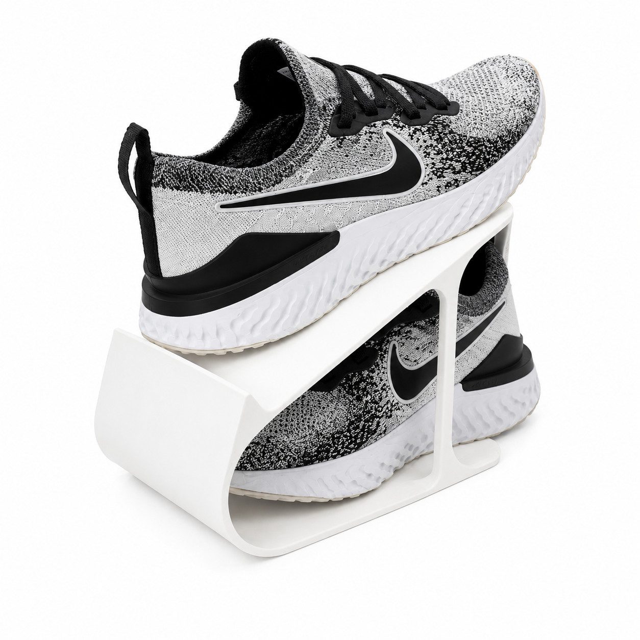 Alpha Electronics Schuhständer Schuh Organizer Stapelbar, Platzsparender Schuhhalter für Sneaker & Sportschuhe Schuhregal