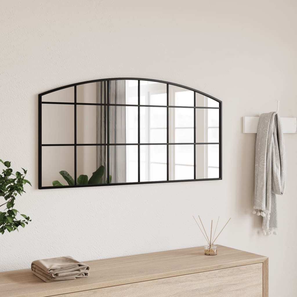 vidaXL Spiegel Wandspiegel Schwarz 100x50 cm günstig online kaufen