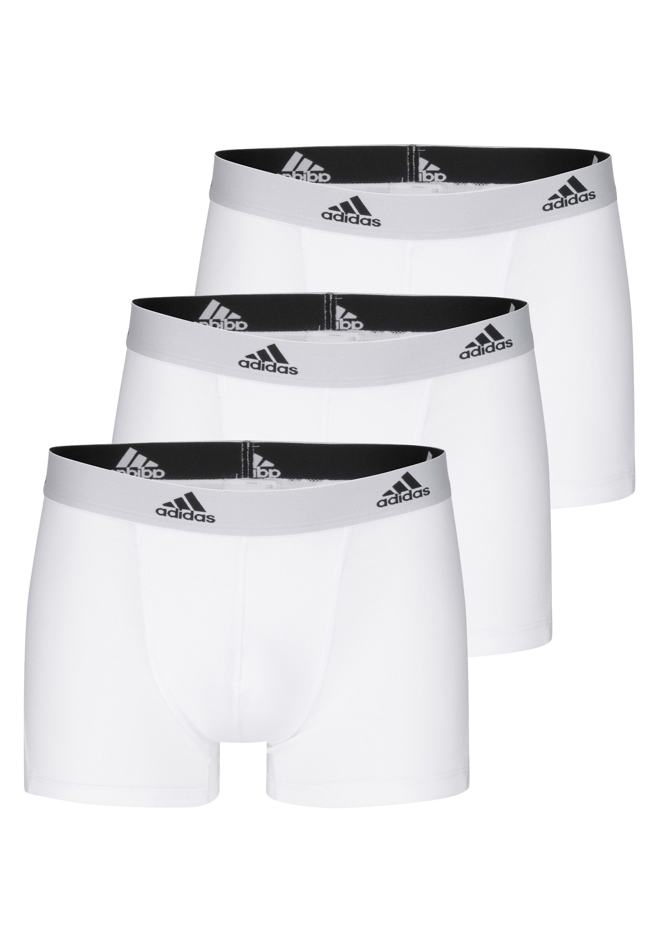 adidas Performance - - Sportswear Ohne Short Weiß adidas Boxer Retro Flex (Spar-Set, Pant / Eingriff Baumwolle 3-St) Retro Active Cotton 