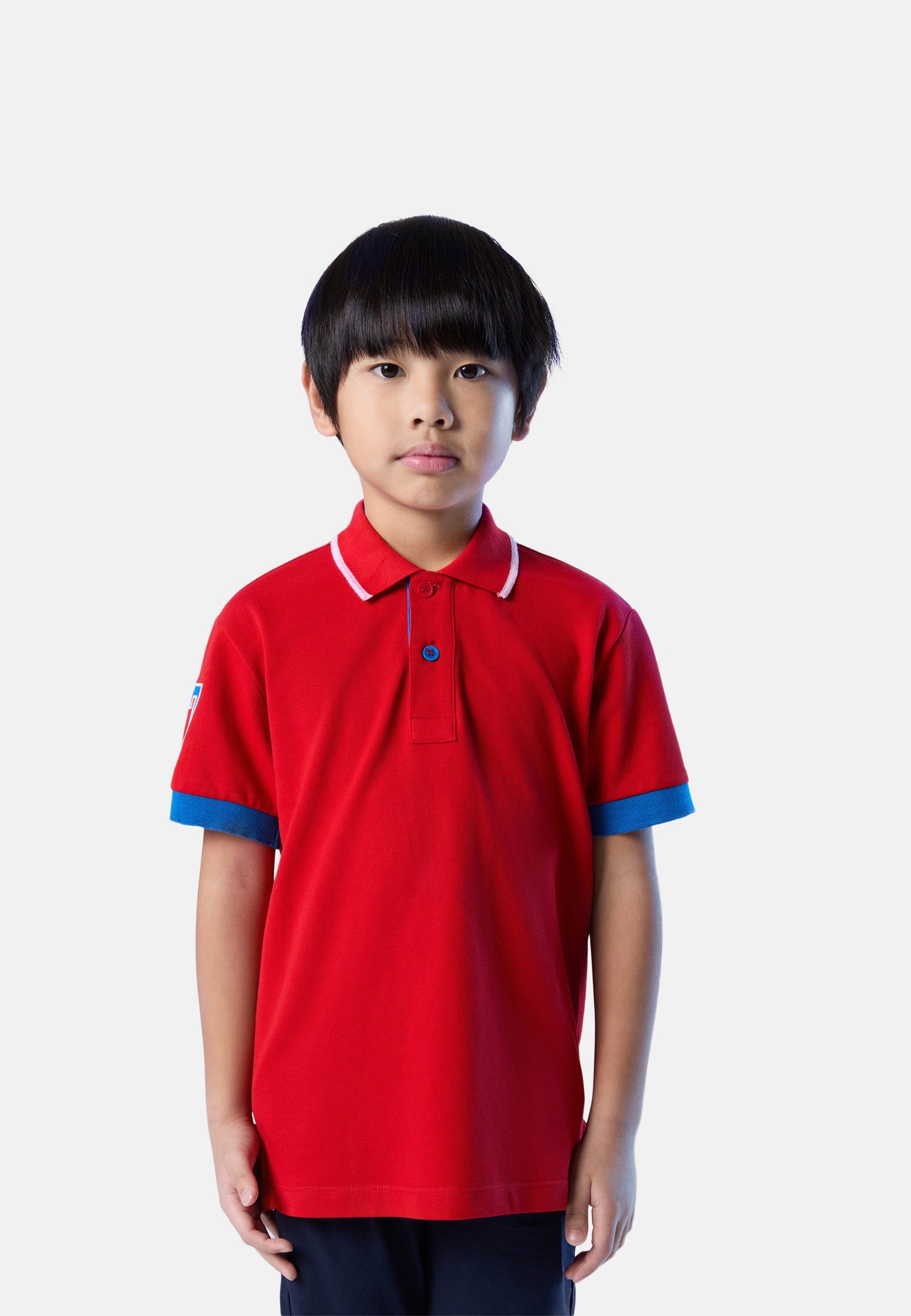 North Sails Poloshirt Poloshirt aus Bio-Baumwolle mit klassischem Design RED