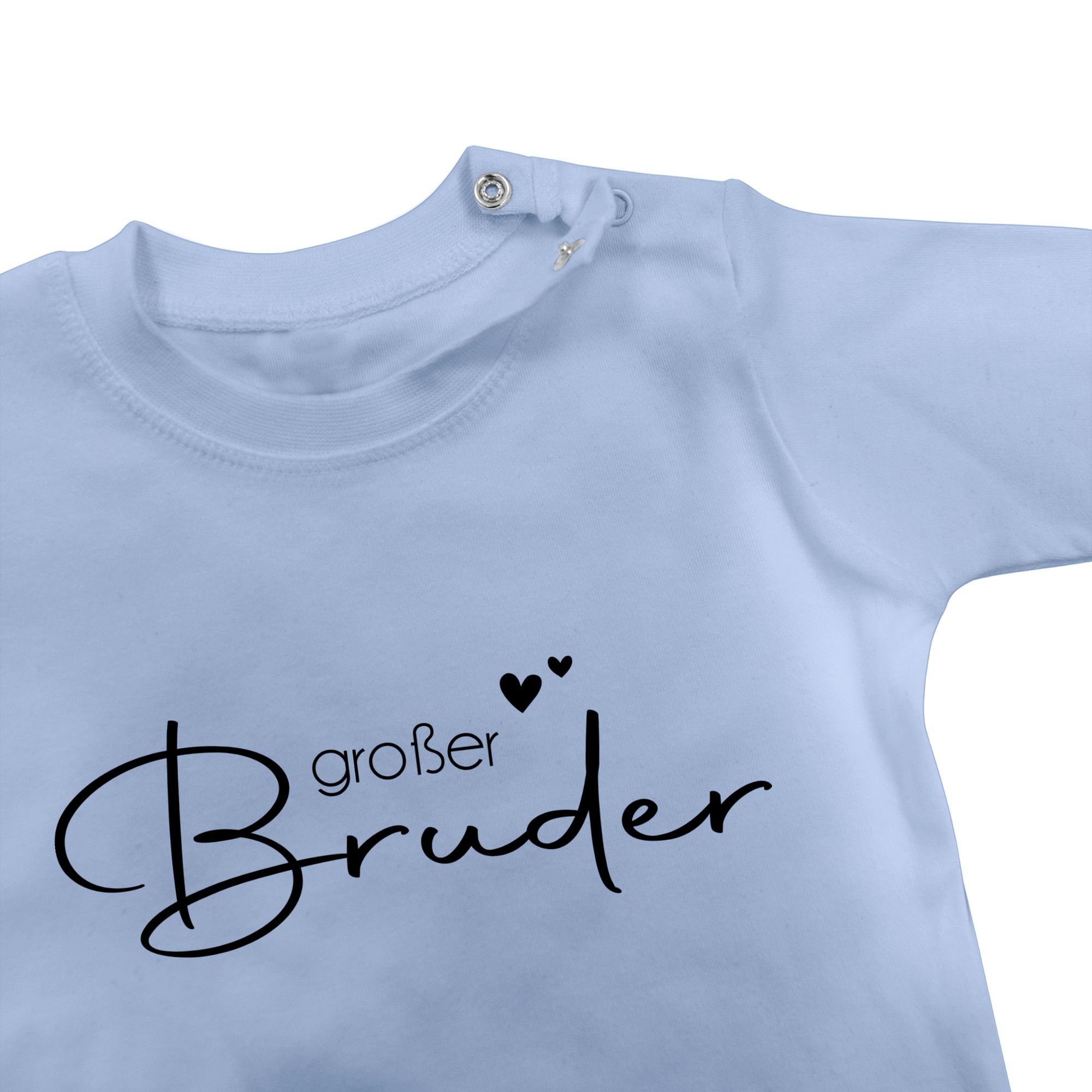 Shirtracer - T-Shirt Bruder Big 2 Brother Babyblau Großer Bruder Großer