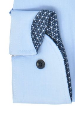 MARVELIS Businesshemd Businesshemd - Modern Fit - ELA - Einfarbig - Hellblau