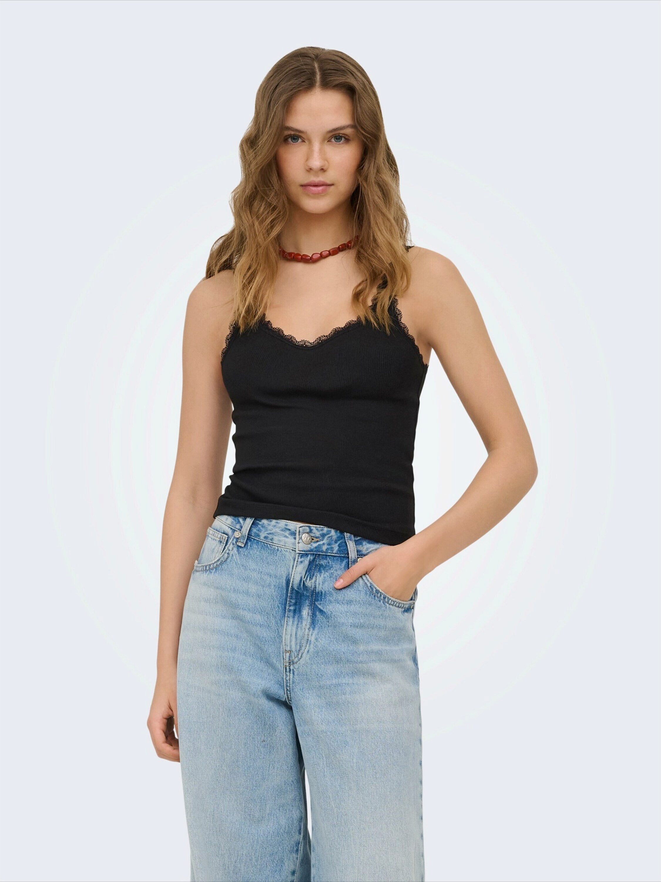 ONLY Tanktop ONLFENJA (2-tlg) Spitze