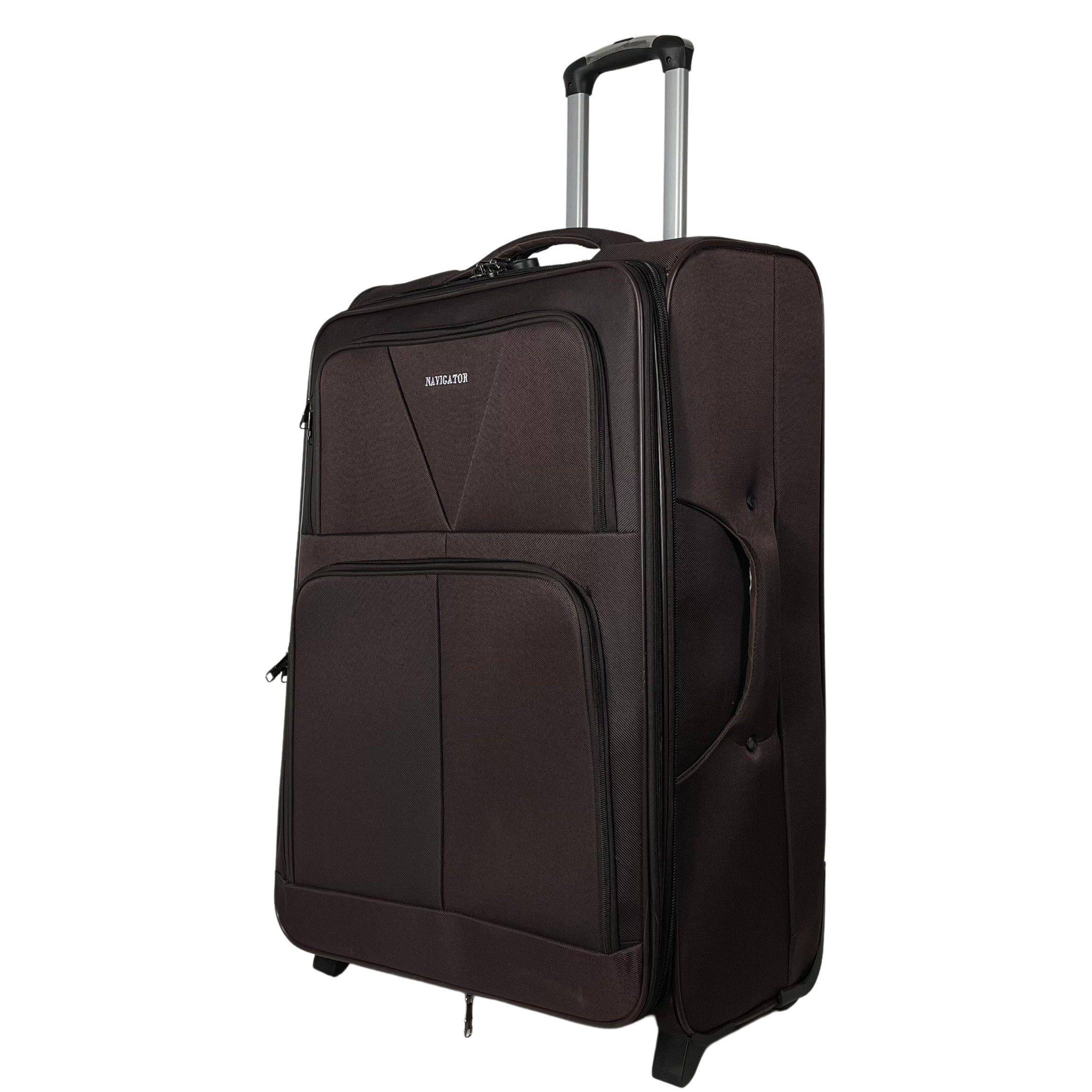 MTB Koffer Koffer Stoffkoffer erweiterbar Reisekoffer (M/L/XL/XXL oder 4er Set) Kaffee