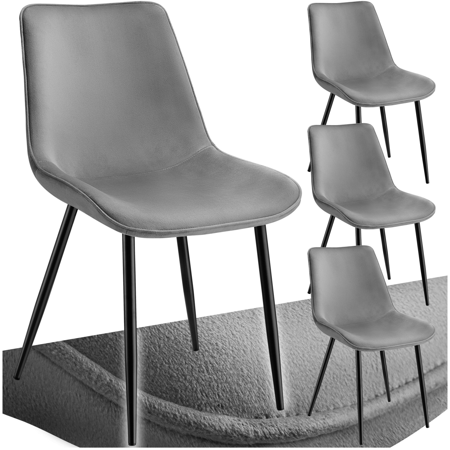 tectake Esszimmerstuhl Set Stuhl (Set, 4 günstig online kaufen