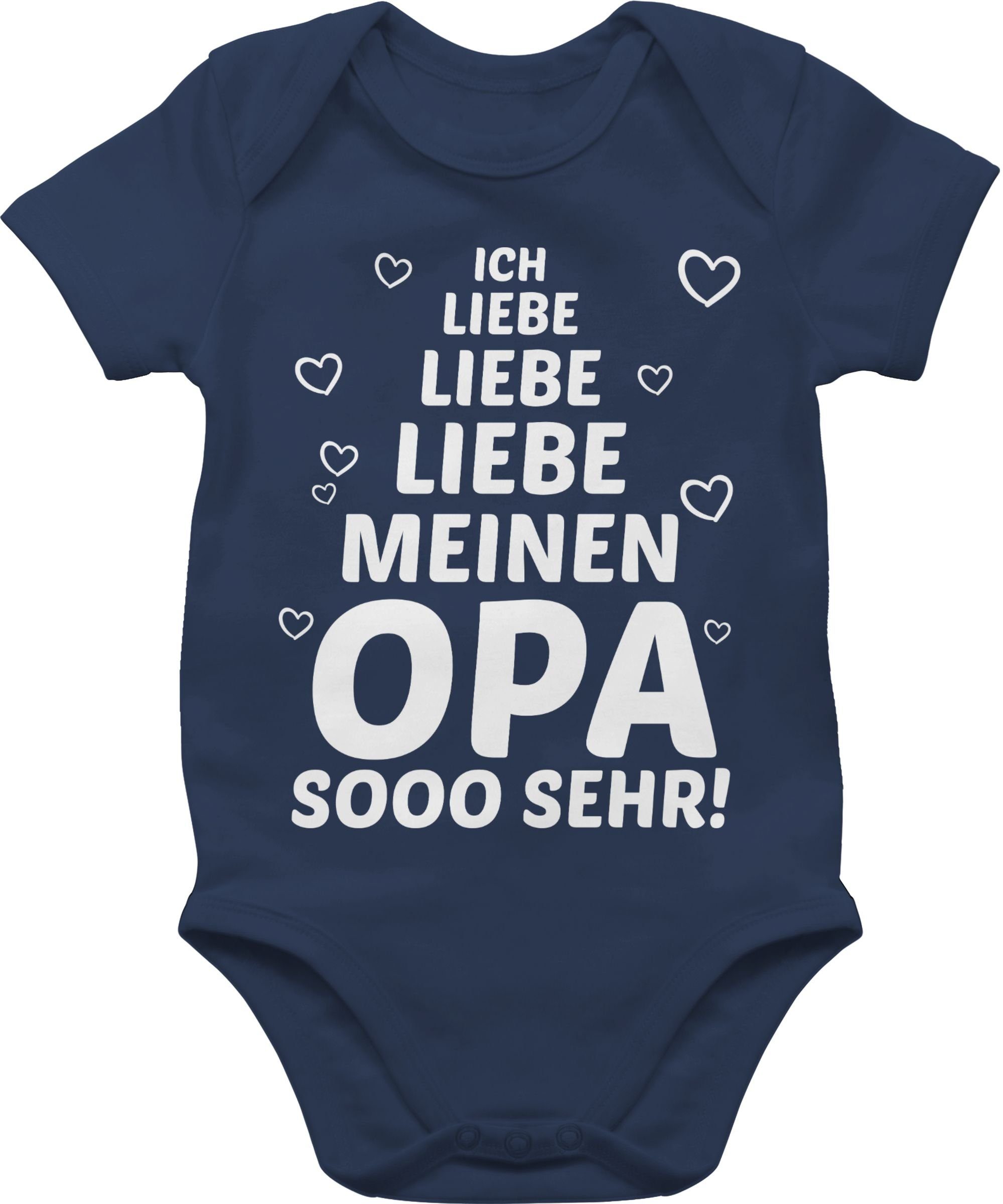 Shirtracer Shirtbody »Ich liebe meinen Opa so sehr Statement Sprüche