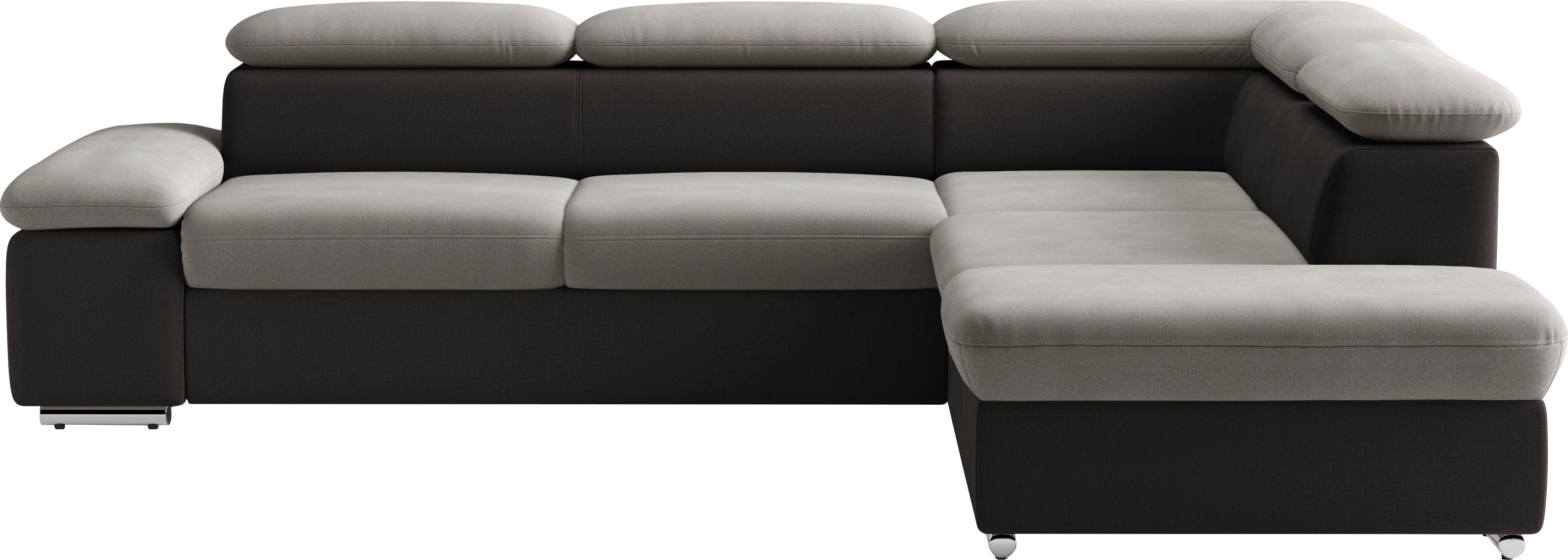 sit&more Ecksofa Valentine L-Form, B: 272 cm, mit Arm- & Kopfteilverstellun günstig online kaufen