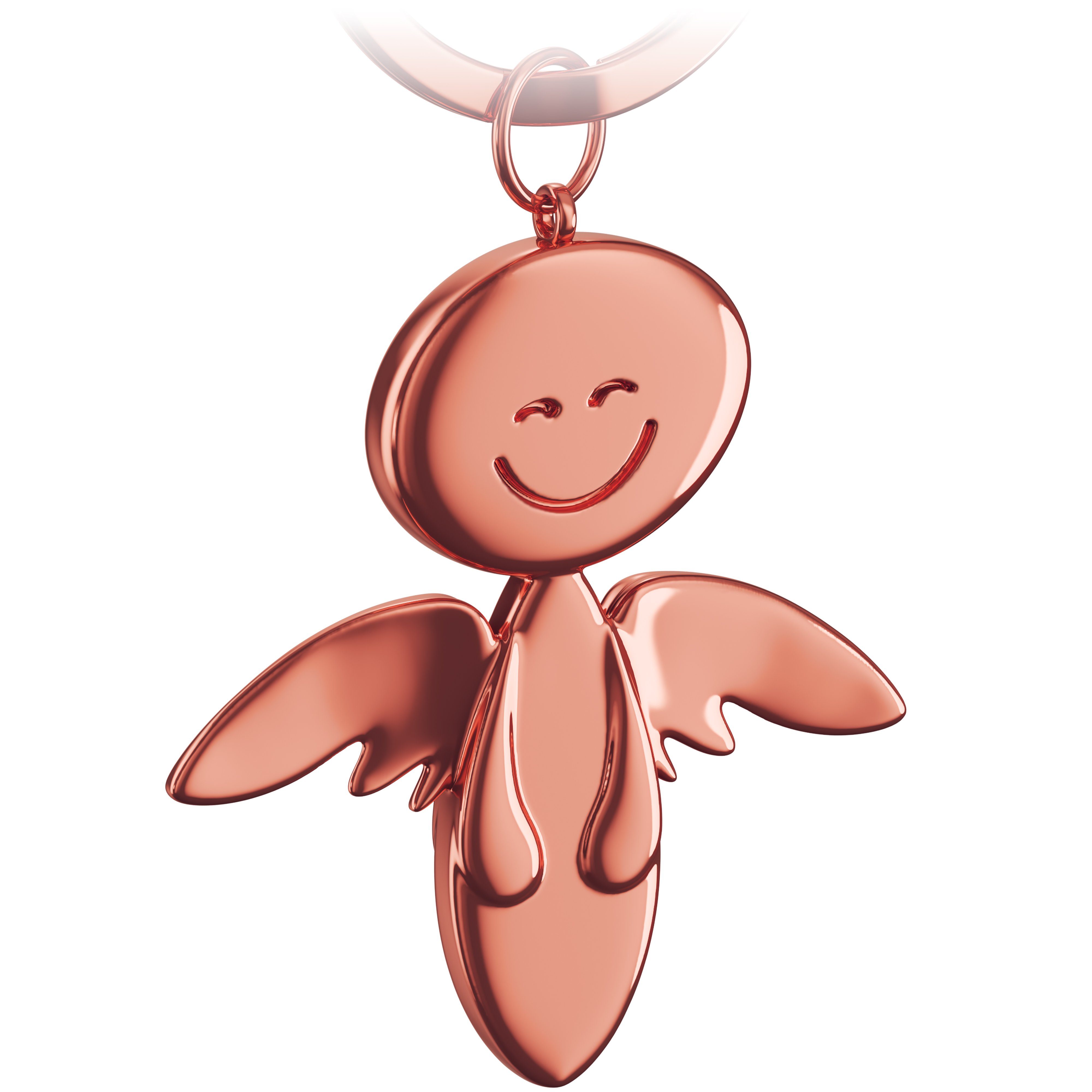 FABACH Schlüsselanhänger Schutzengel Smile - Engel Anhänger aus Metall -  Geschenk Glücksbringer