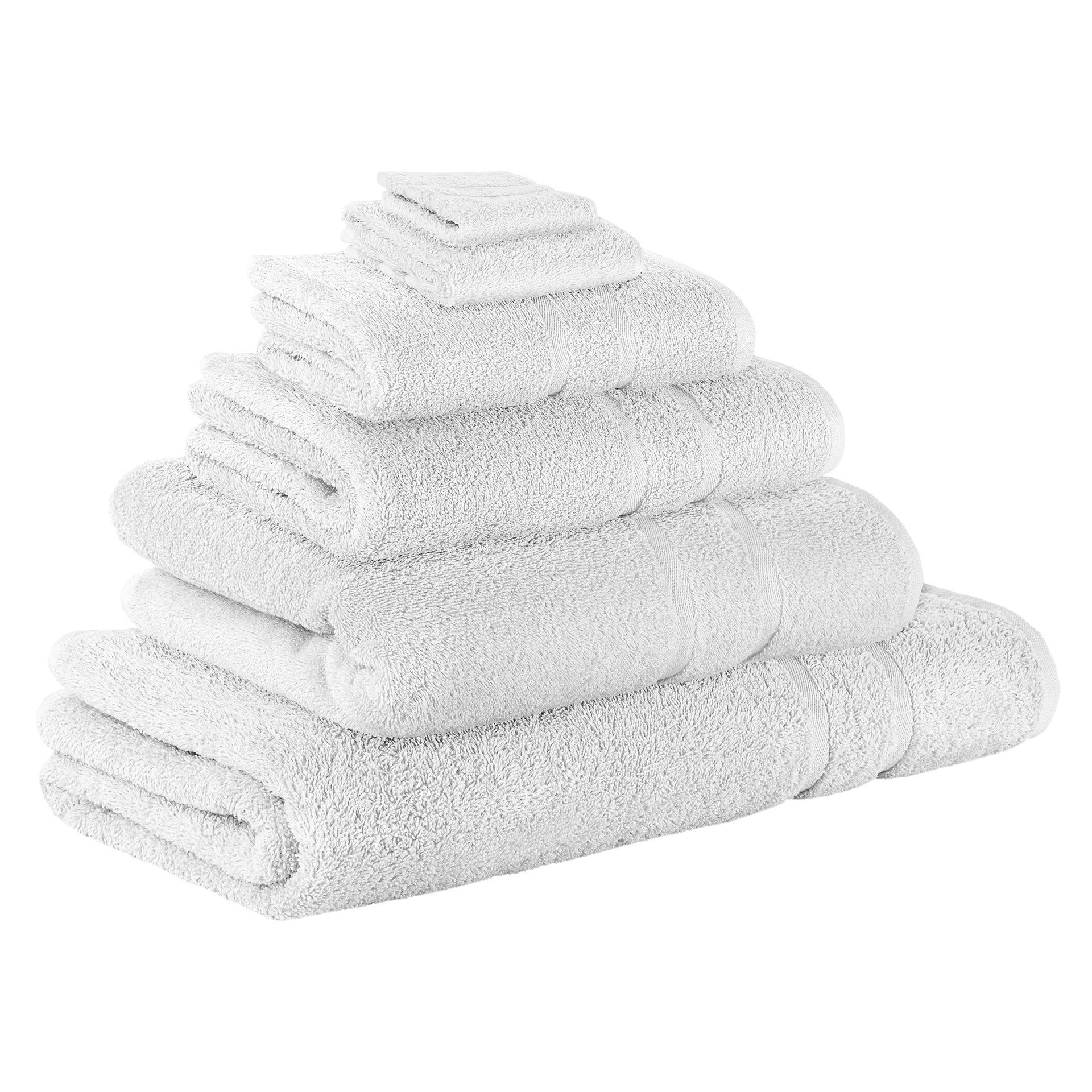 StickandShine Handtuch Set Frottee Handtuch Weiß Teilig) Saunatuch 1x GSM in GSM Badetuch Pack, (6 Baumwolle Baumwolle Duschtuch 500 6er 1x Handtuch Gästehandtuch 1x 100% 1x SET 1x 100% Waschlappen als verschiedenen 500 Farben 1x