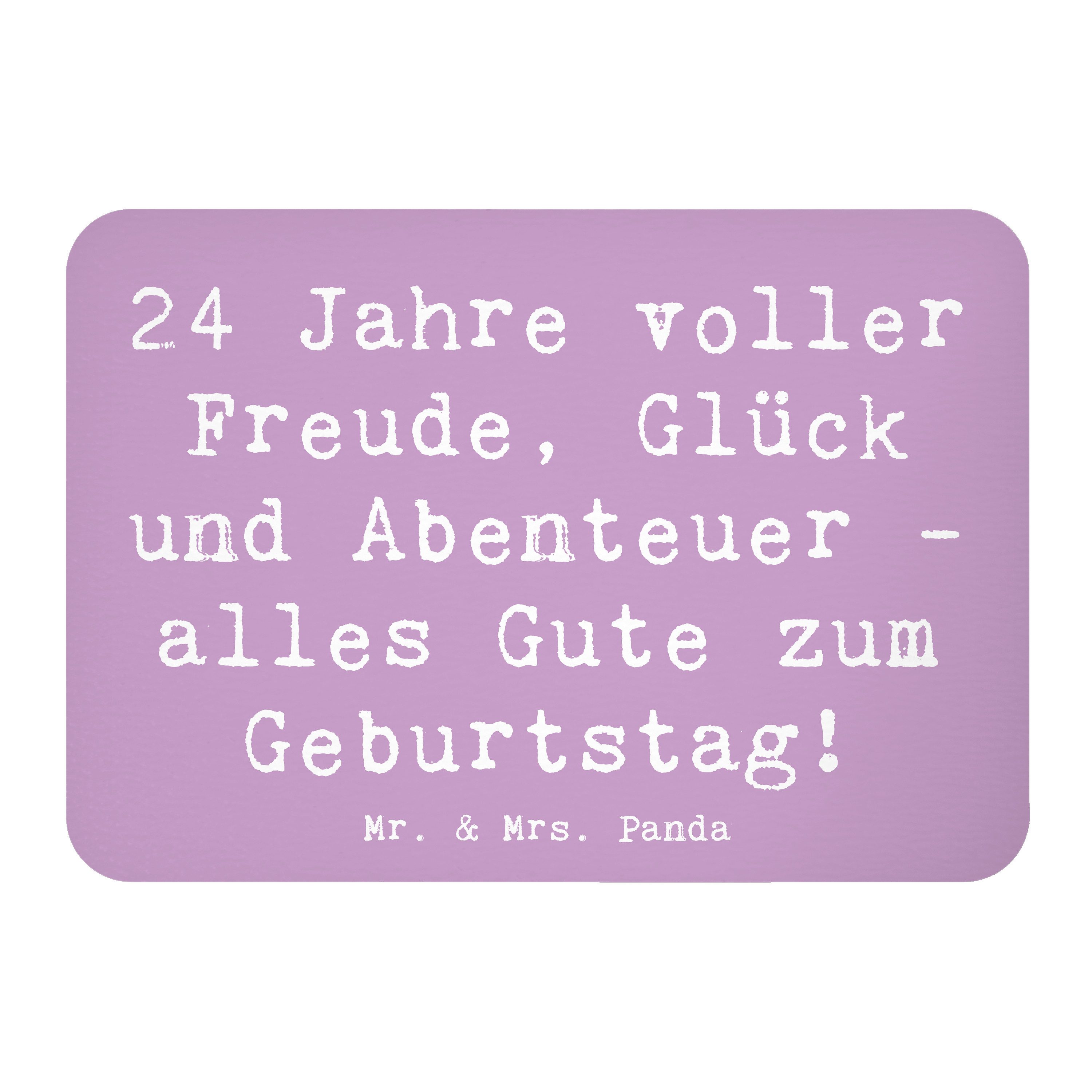 Magnet Spruch 24. Geburtstag - Lavendeltraum - Geschenk, alles Gute, Überras