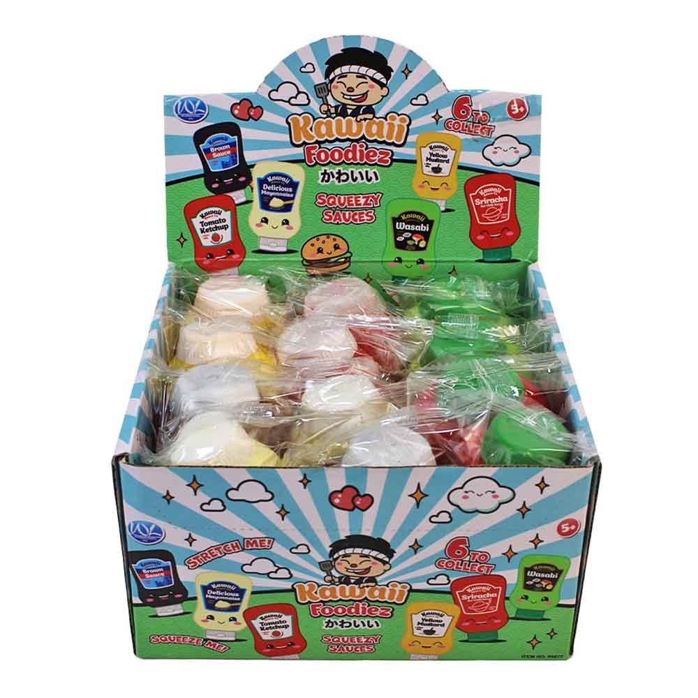 Whitehouse Leisure International Ltd Spielfigur Squeezy Sauce Flasche aus Gummi zum Quetschen - ca. 10 cm, (12-tlg)