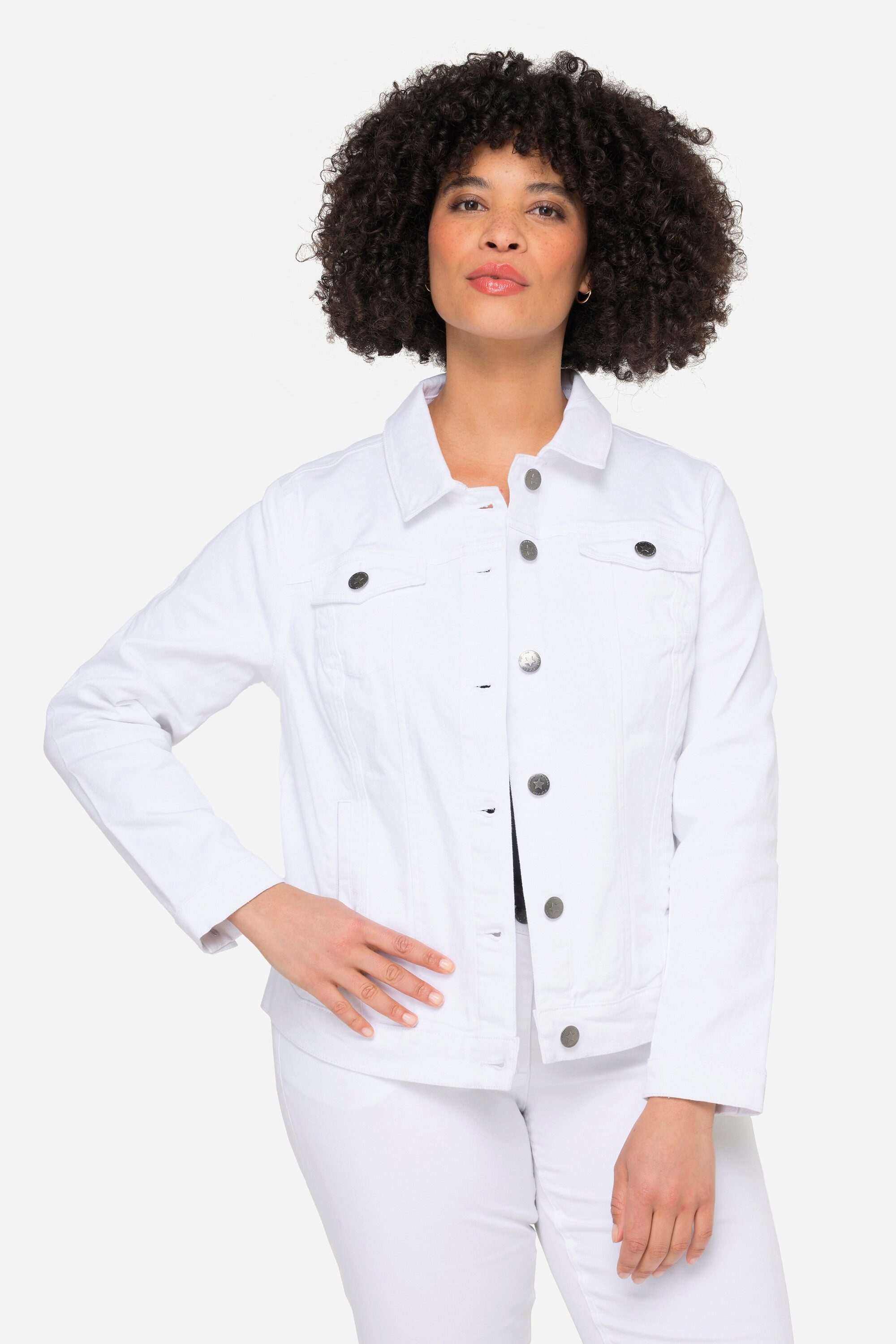 Angel of Style Jeansjacke Jeansjacke Frieda Wascheffekte Hemdkragen Langarm günstig online kaufen