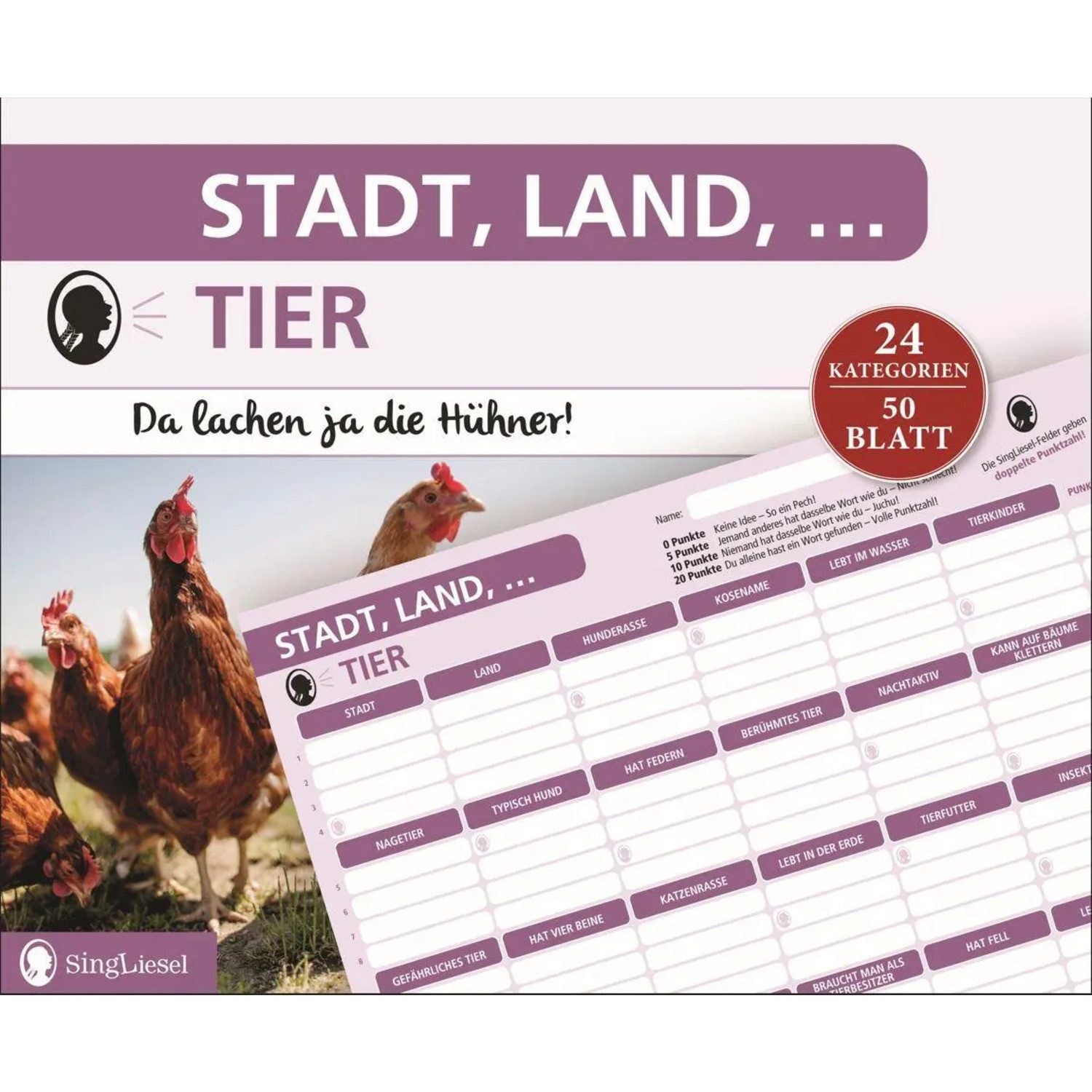 Spiel Stadt, Land, Tier