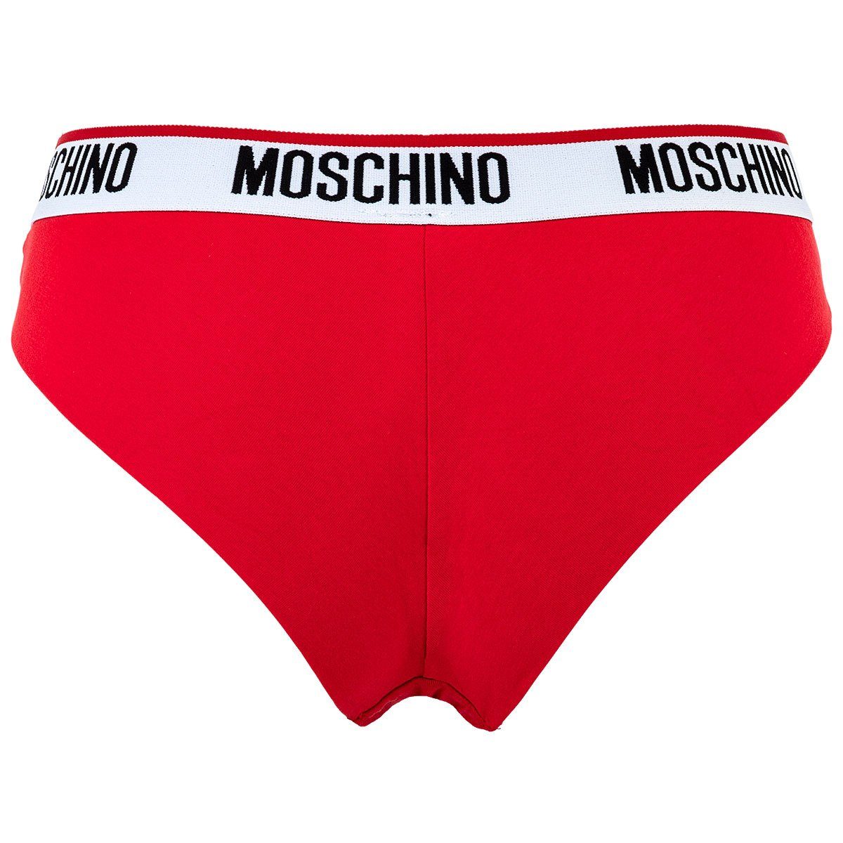 Rot Moschino 2er Pack Damen Hipsters Briefs, - Slip Unterhose