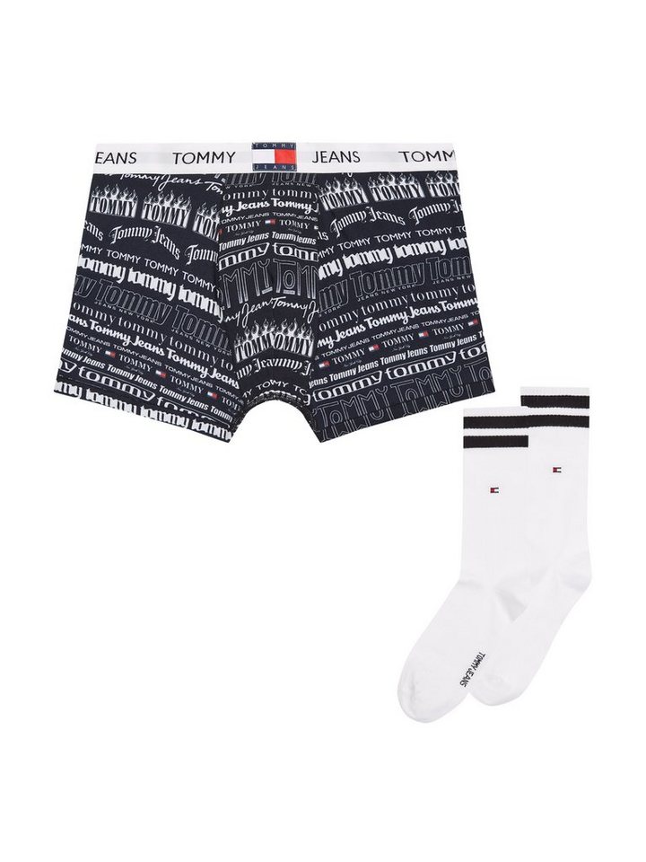 Tommy Hilfiger Underwear Boxershorts TRUNK PRINT & SOCKS SET (Set, 2-St.,  Trunk + Socken) mit Allover-Logomuster