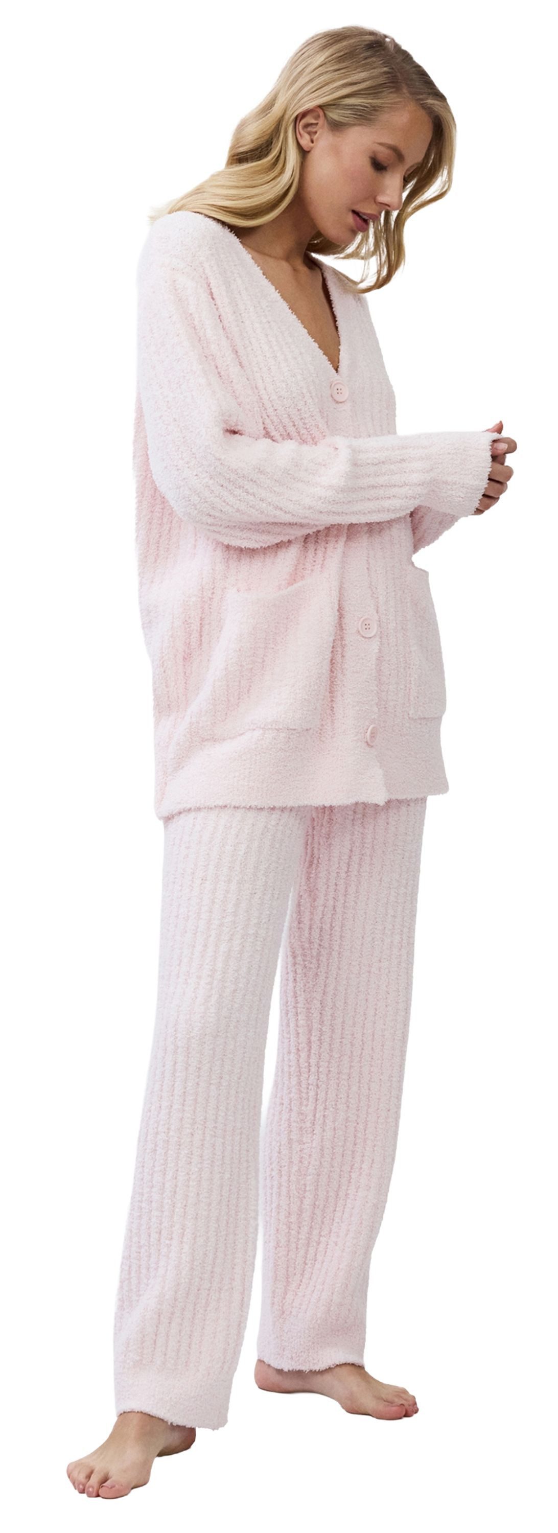 Aruelle Hausanzug Exquisite Calm (Set, 2 tlg., 2-teilig) Damen Hausanzug 2-teilig geknöpft Homewear Loungeanzug