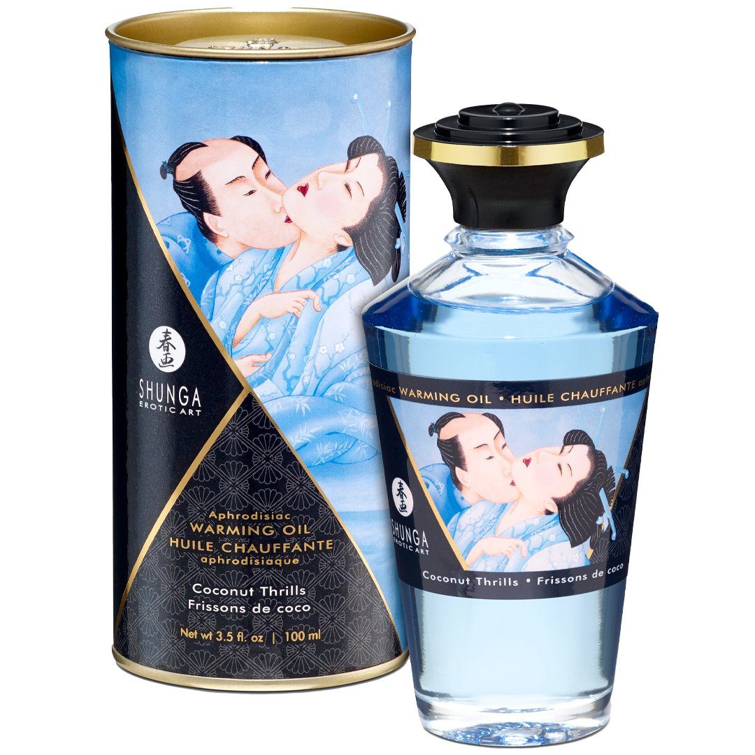 SHUNGA Massageöl Aphrodisiakum wärmendes Massage Öl Coconut Thrills - Kokosnuss, Atemaktivierte Erwärmung