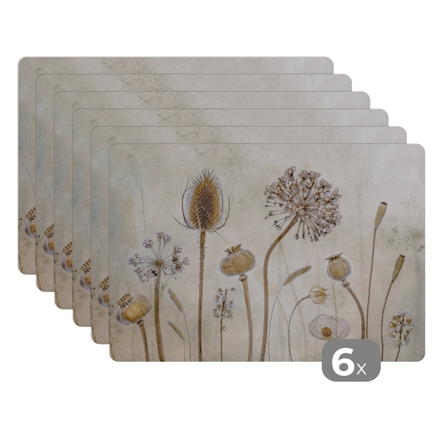 MuchoWow Platzset Blumen - Aquarell - günstig online kaufen