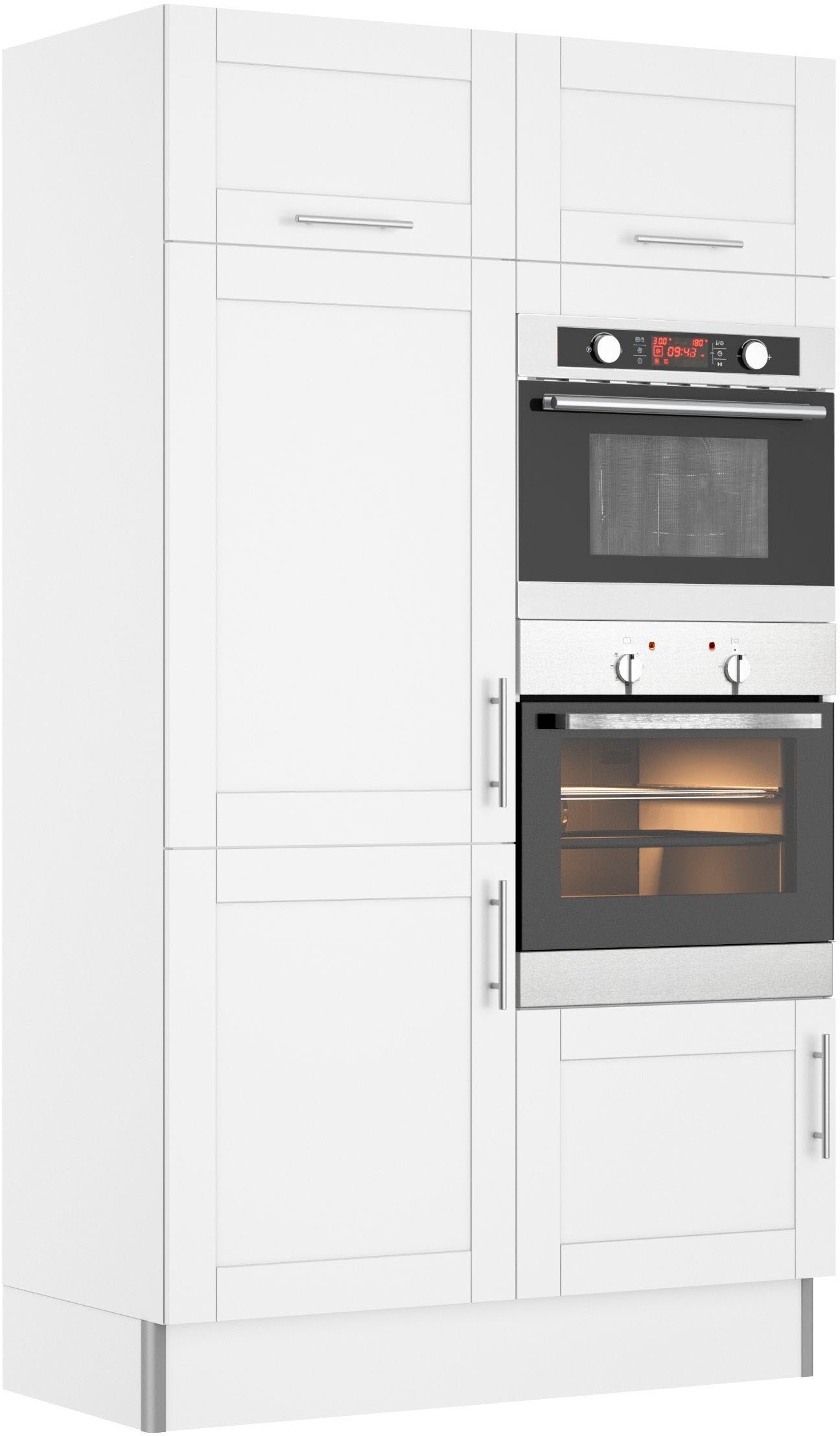 KOCHSTATION Küche KS-Ahus, Hochschrankmodul, Breite 120 cm,wahlweise mit E-Geräten,Soft-Close-Funktion