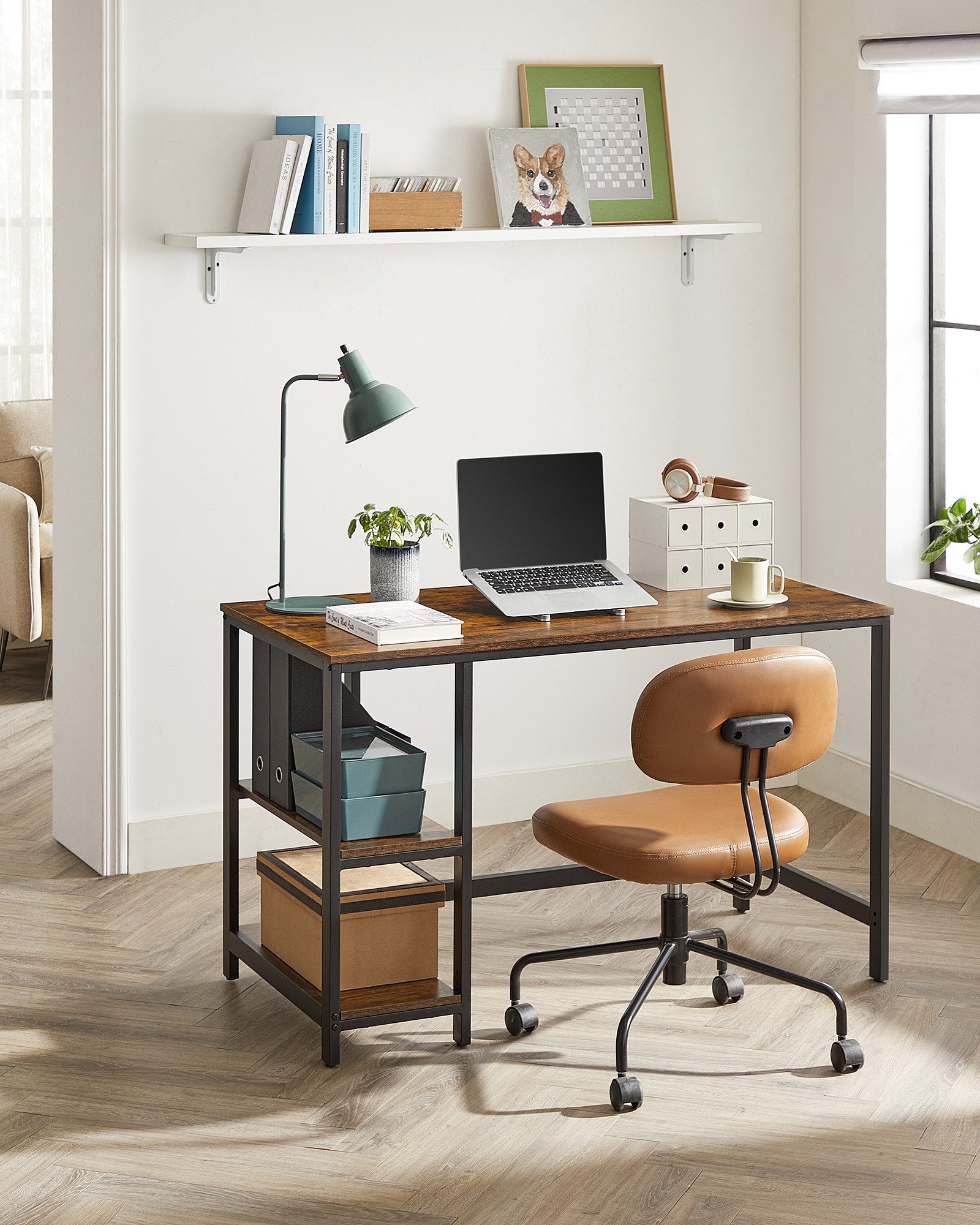 VASAGLE Schreibtisch Computertisch, 120/140cm Bürotisch mit günstig online kaufen