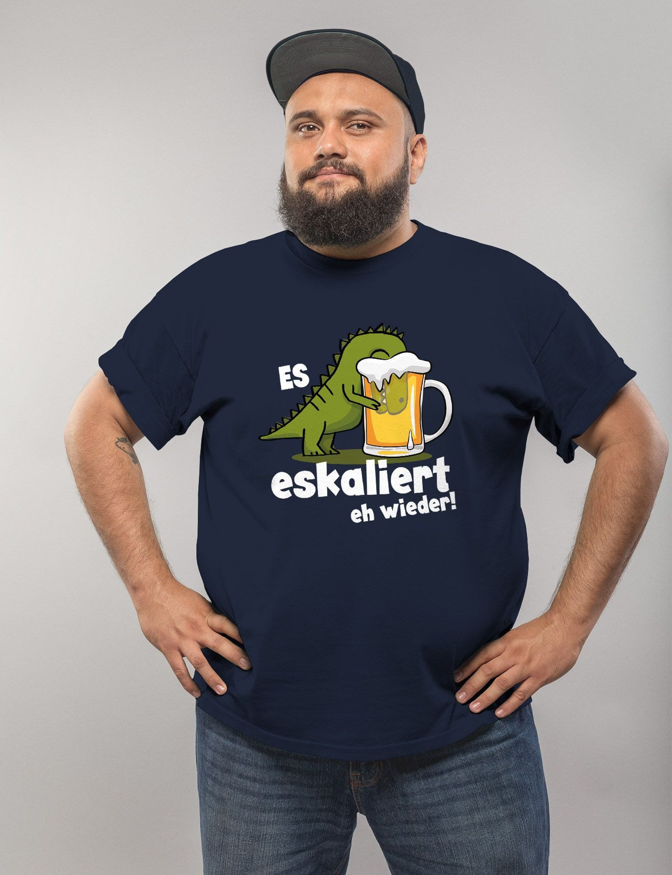 MoonWorks Print-Shirt Herren T-Shirt Alkohol Bier günstig online kaufen