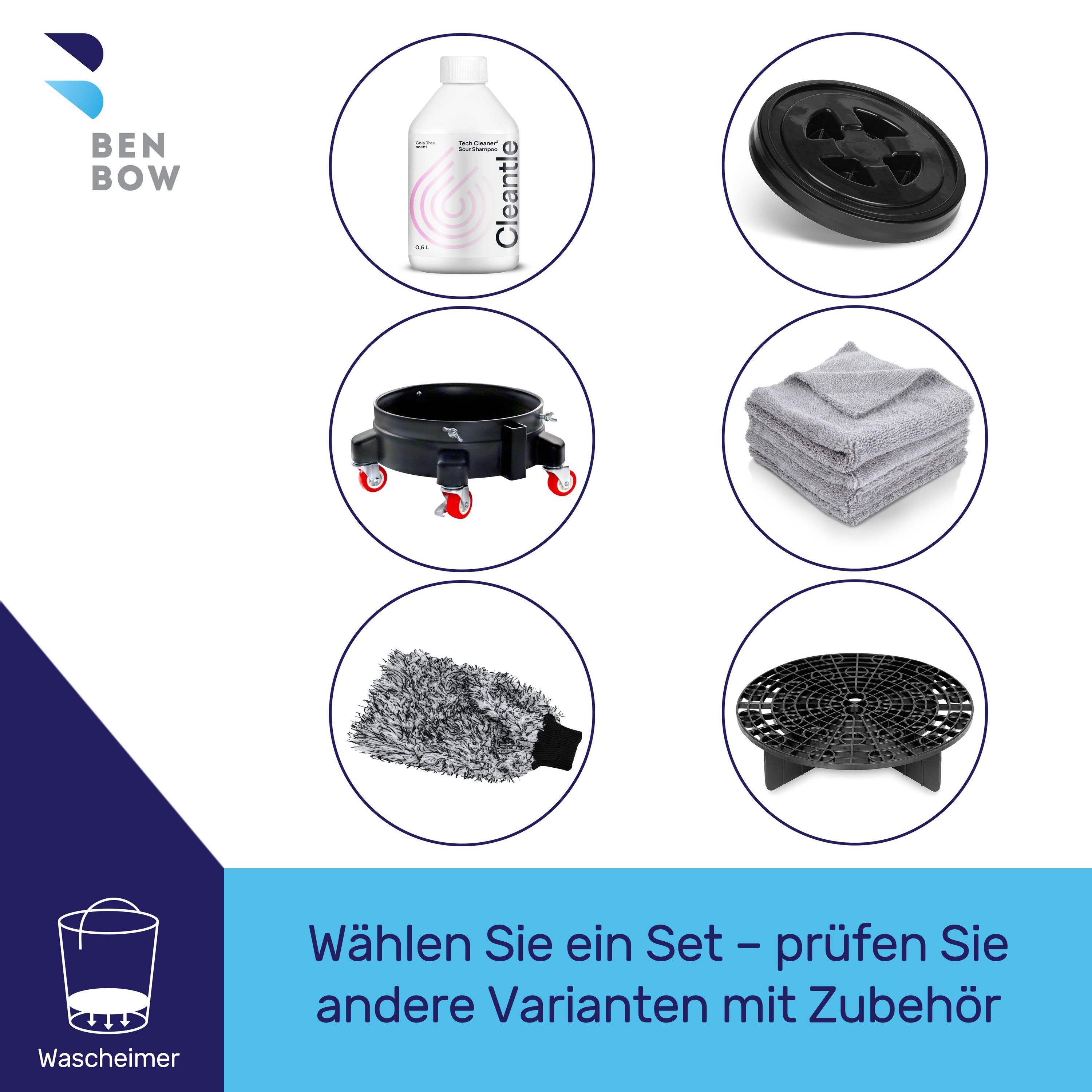 BENBOW Reinigungs-Set Deckel für Wascheimer - schwarz, (1-teilig), Deckel für Wascheimer - schwarz