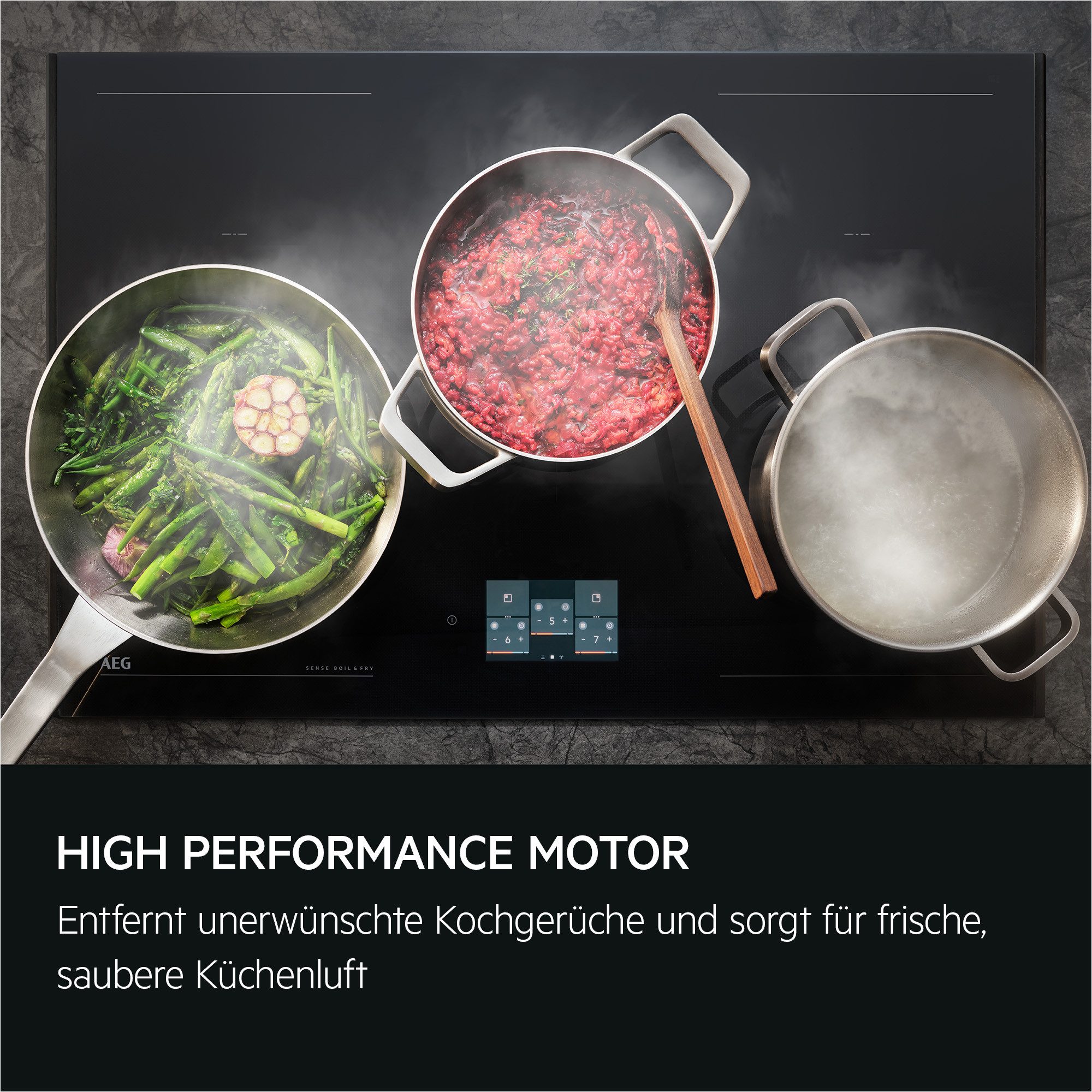 AEG Kopffreihaube GV77D91 Serie 7000 GV77D91, mit Hob²Hood-Funktion, extra leise, mit Breeze-Funktion