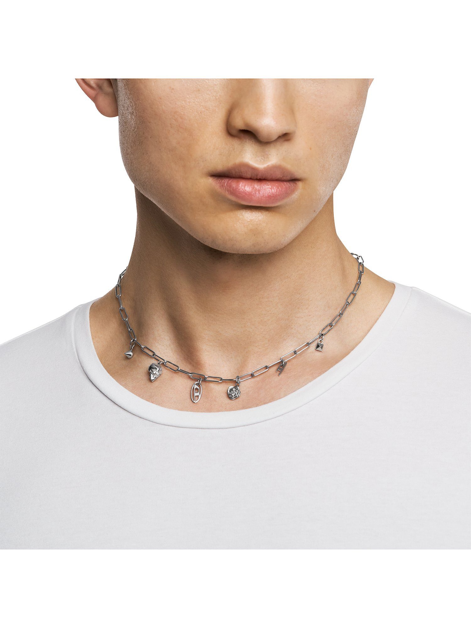 Diesel Edelstahlkette Diesel Unisex-Kett...