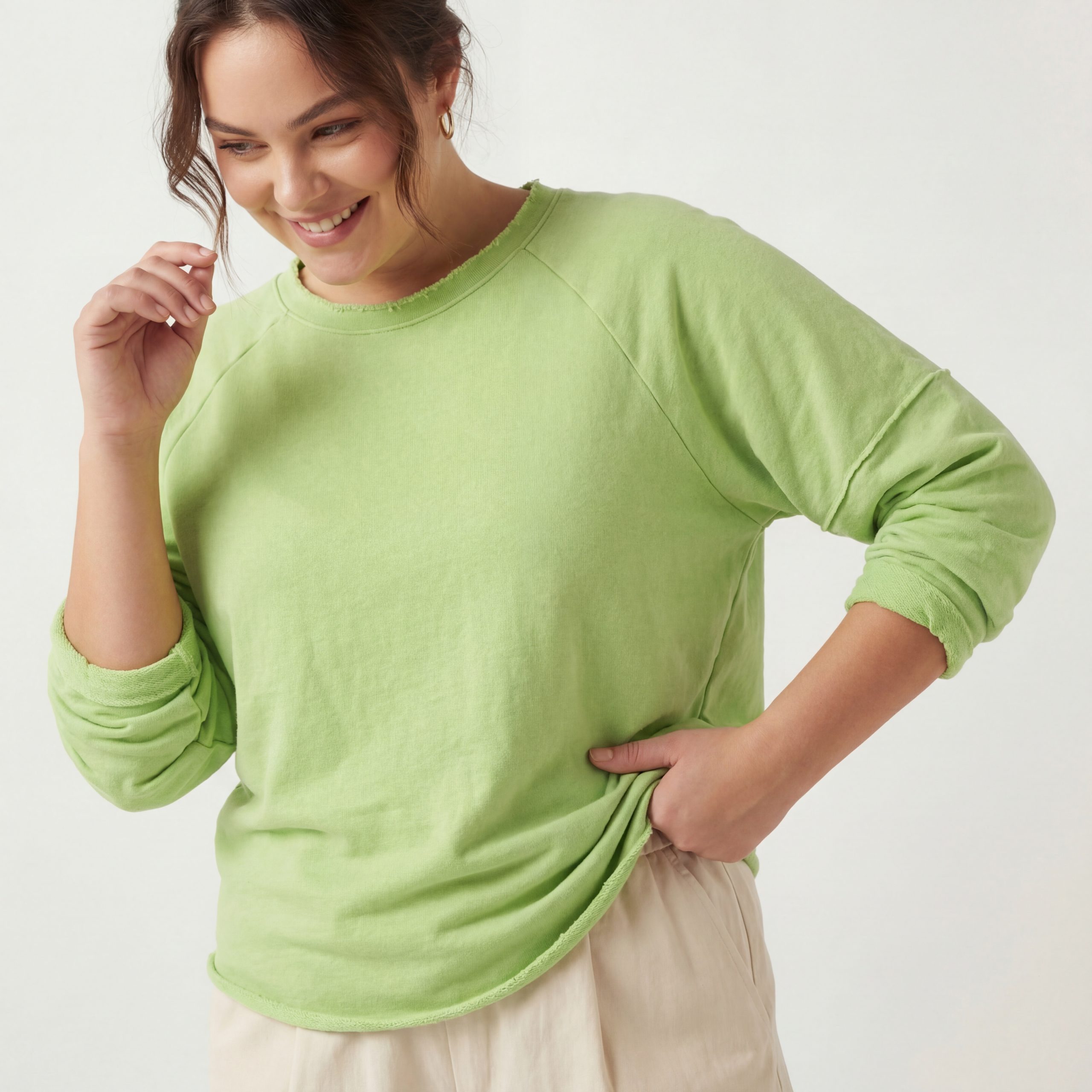 OriginalYou Sweatshirt Damen Langarmshirt Baumwoll Strand Sweater One Size 38–42 (oversize/klassisch), 42–46 (oversize/klassisch) – Bild 4 von 5