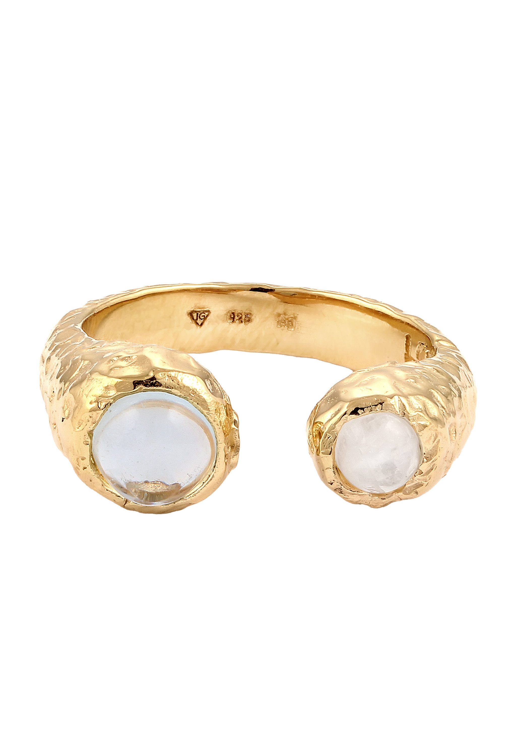 HAZE & GLORY Fingerring Mondstein Aquamarin günstig online kaufen