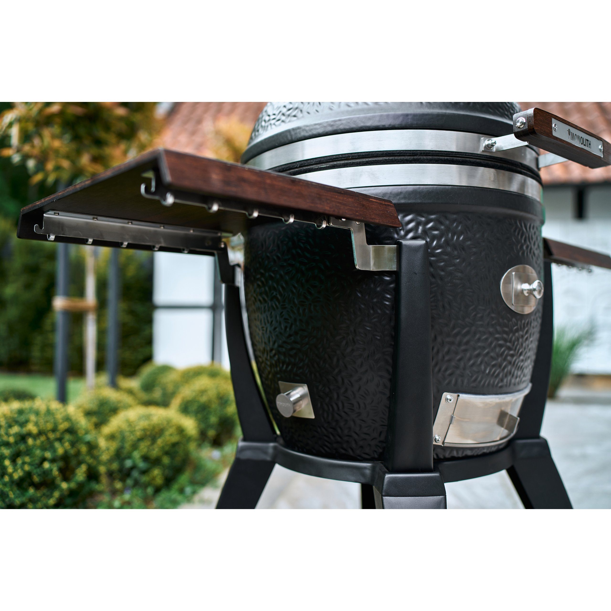 MONOLITH Keramikgrill Monolith Avantgarde .55 Seitentische Heavy Bamboo (CLASSIC) 2 Stück
