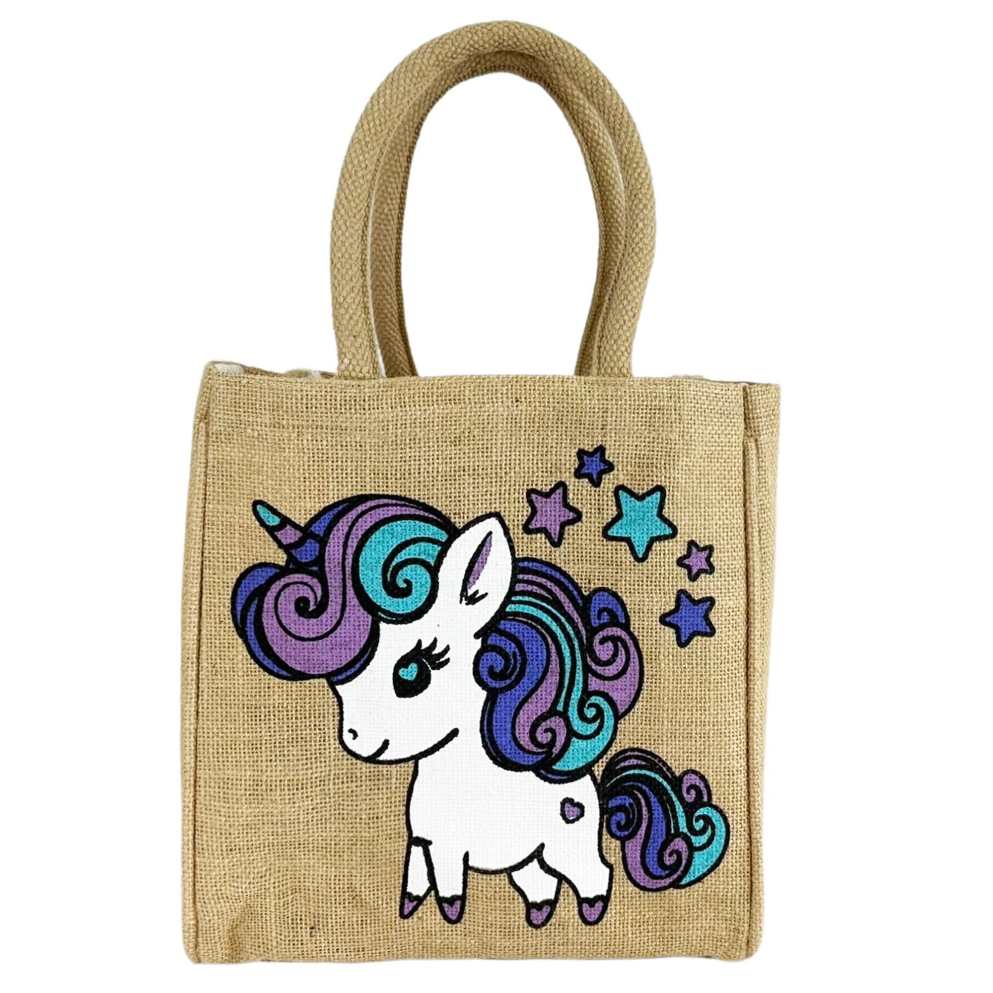 Handtasche Kinder Handtasche Mädchen Jute Tasche kleine Schultertasche