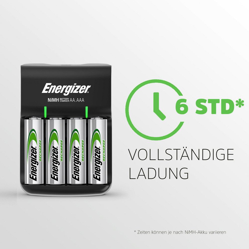 Energizer Energizer Base Rundzellen-Ladegerät NiMH Micro (AAA), Mignon (AA) Rundzellen-Lader