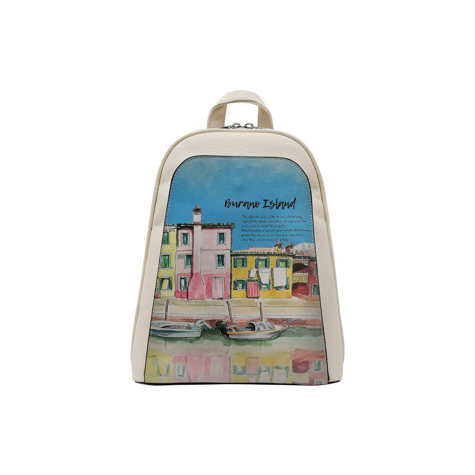 DOGO Tagesrucksack Tidy Bag Rucksack Burano Island Damen Backpack