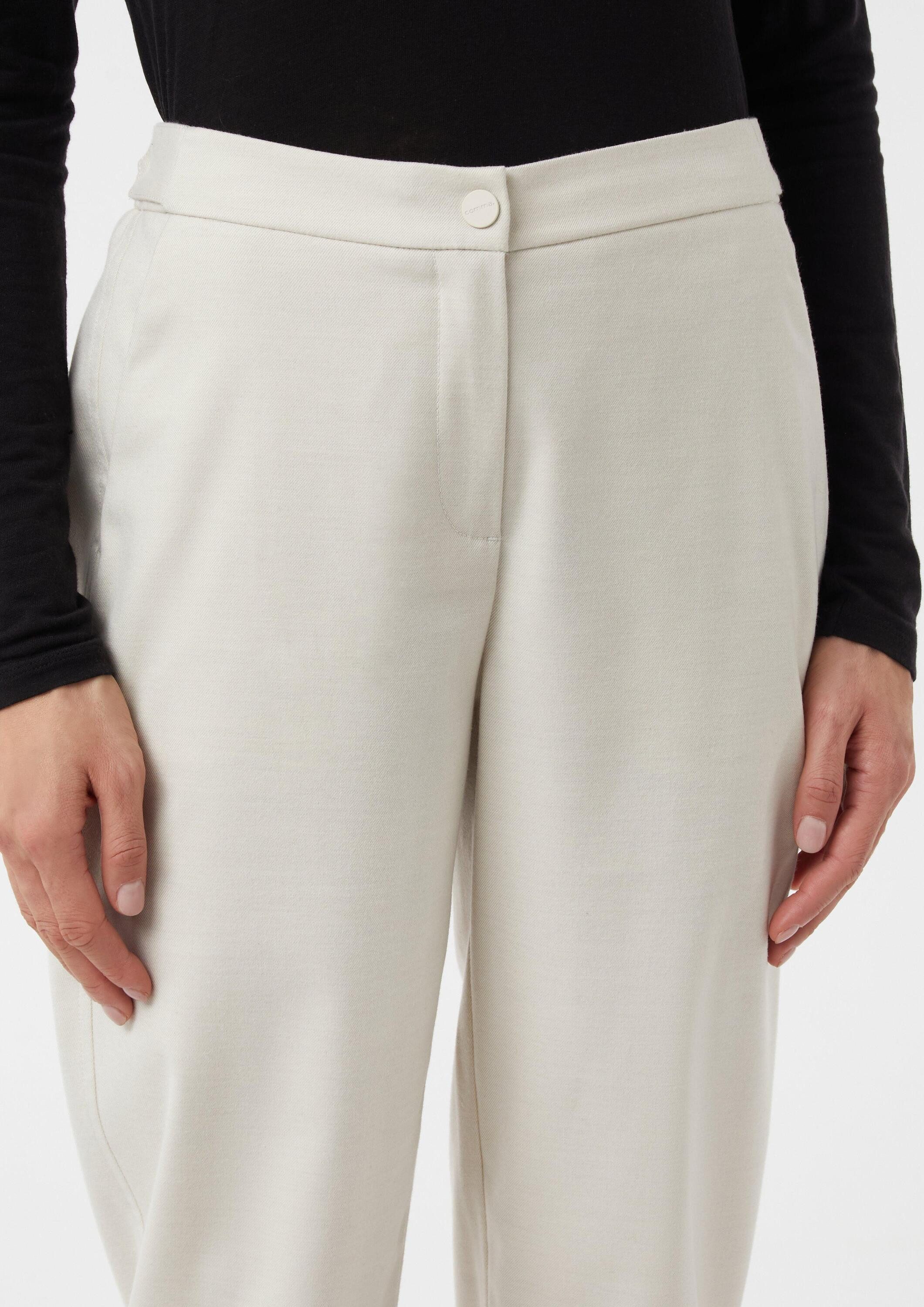 comma 7/8-Hose Hose Jogpants mit Faltendetail am Saum