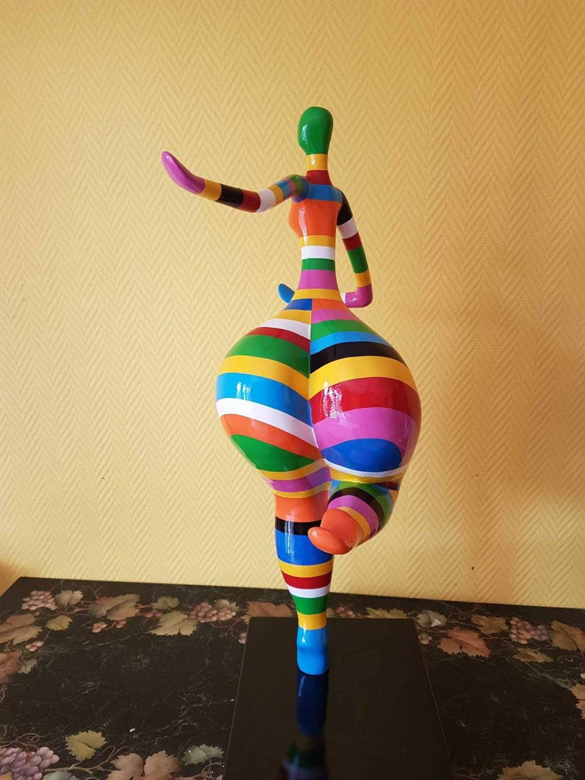 Xlmoebel Dekofigur Abstrakte Deko Figur Statue Skulptur 130cm P162A, Made in Europa