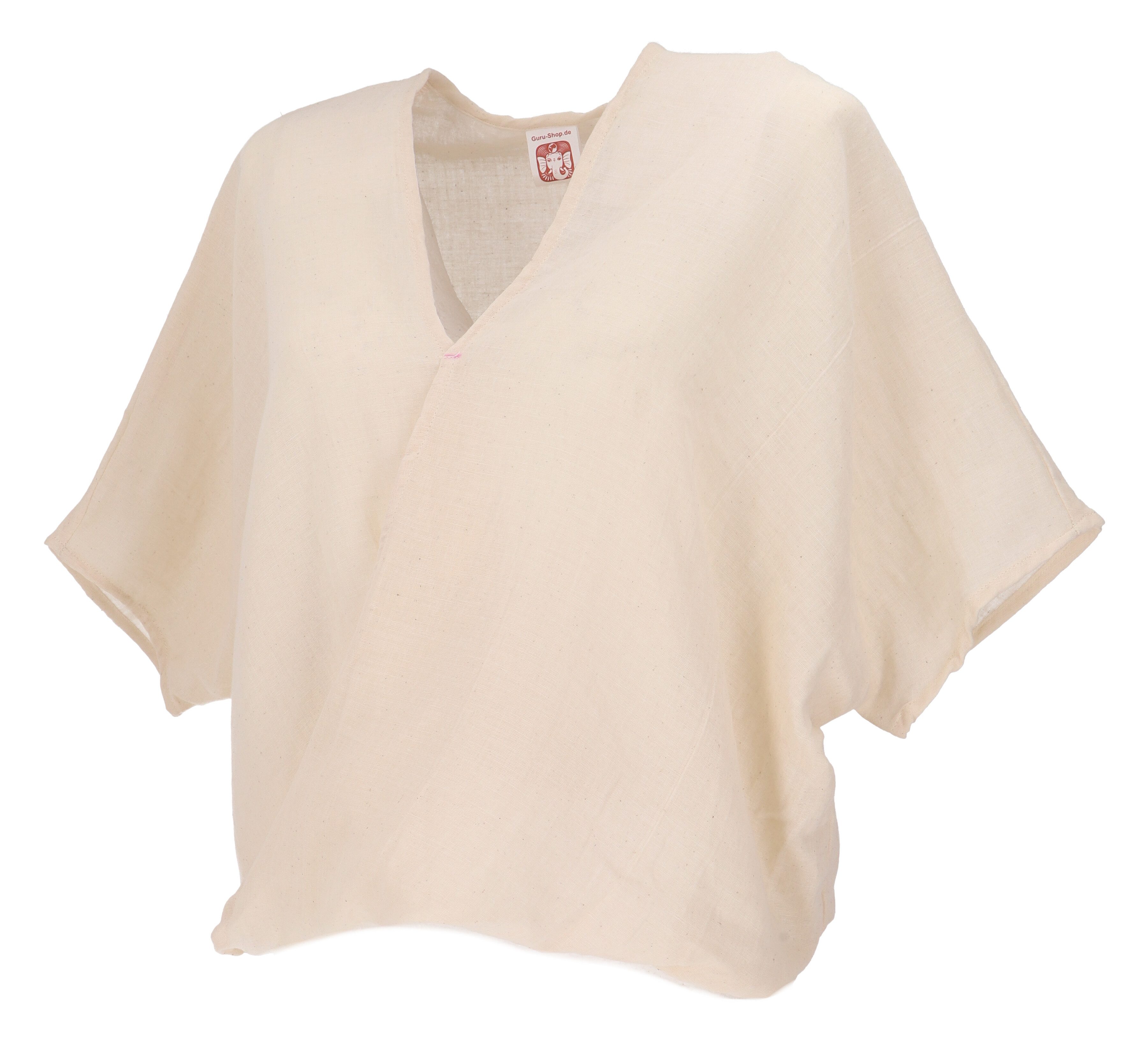 Guru-Shop Longbluse Musselin Boho Bluse, oversize Baumwollbluse,.. alternative Bekleidung