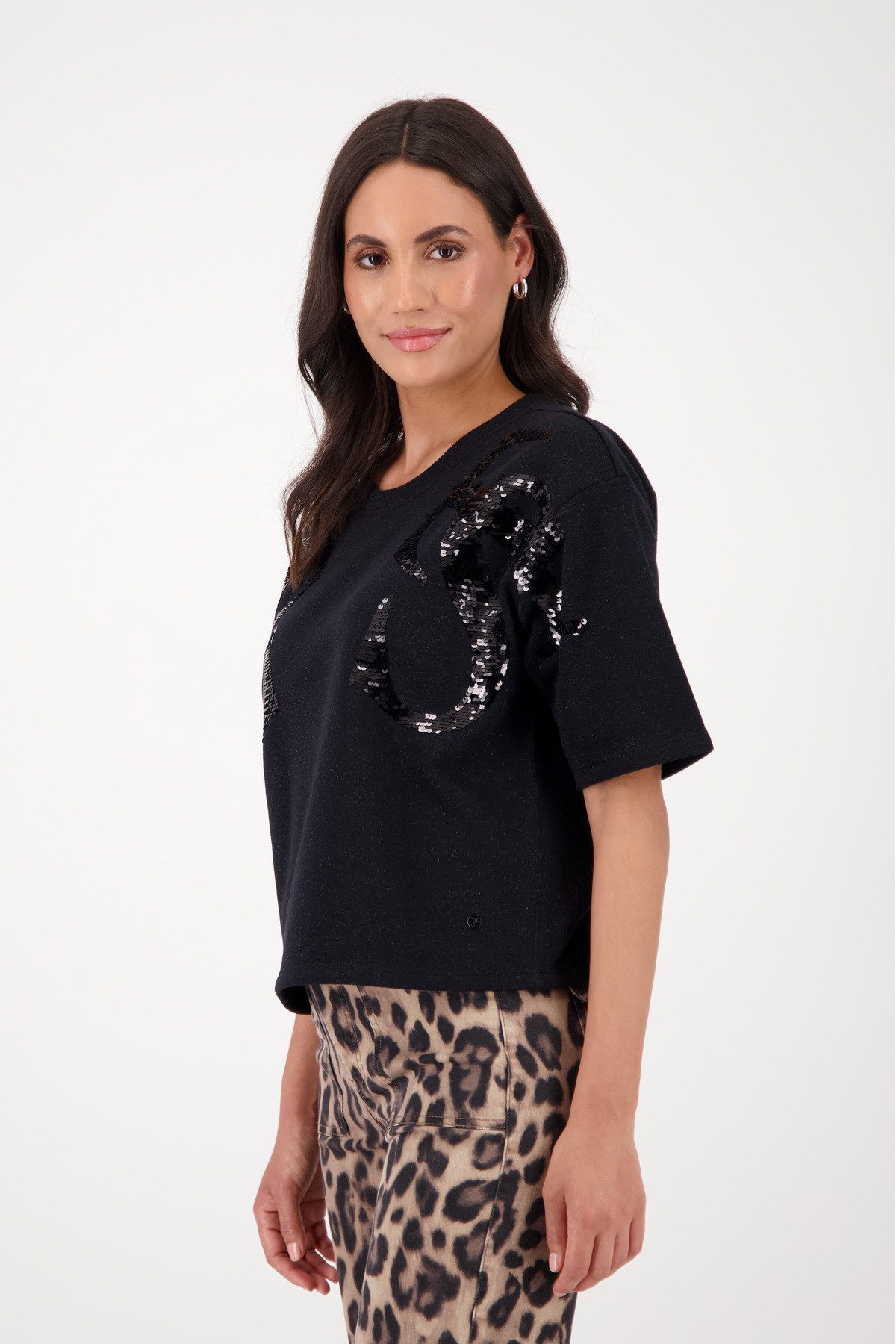 Monari Sweatshirt mit Pailletten günstig online kaufen