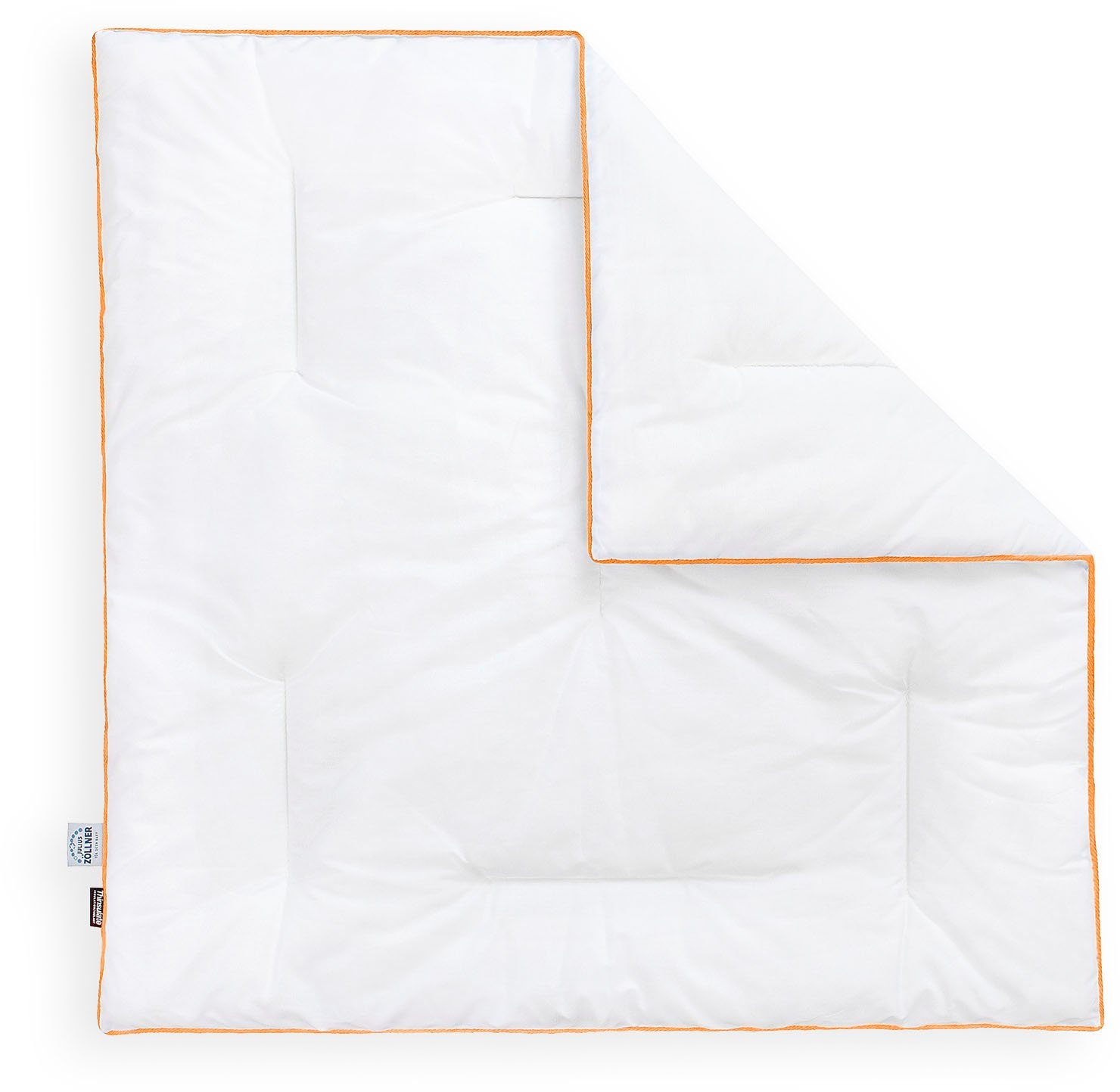 Julius Zöllner Kindersteppbett + Kopfkissen Babytraum, Füllung: Lite-Loft-Faser von Thinsulate 3M, Bezug: 65% Polyester, 35% Baumwolle