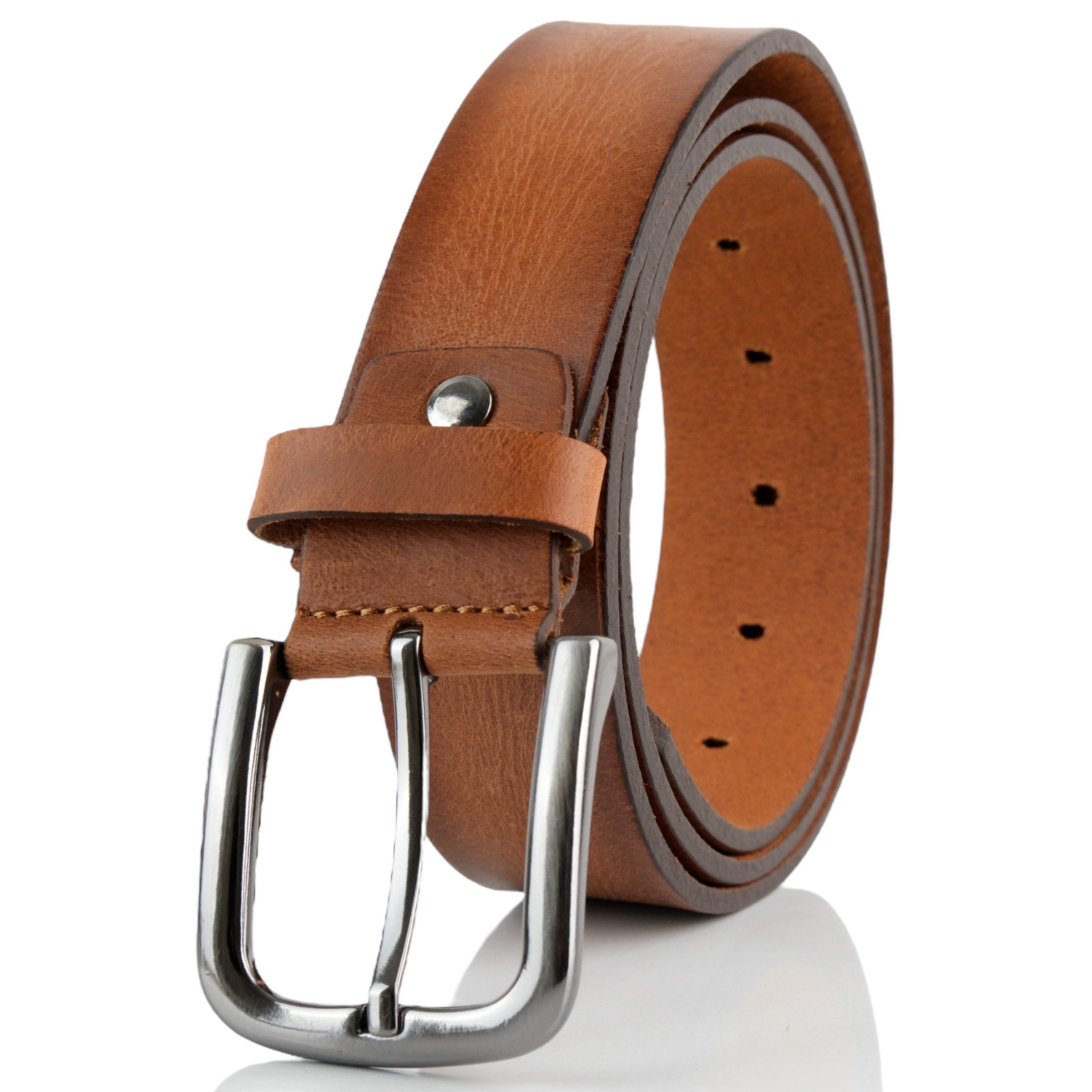 herémood Ledergürtel Gürtel Herren 4 cm breit Ledergürtel Jeans Premium Wei günstig online kaufen