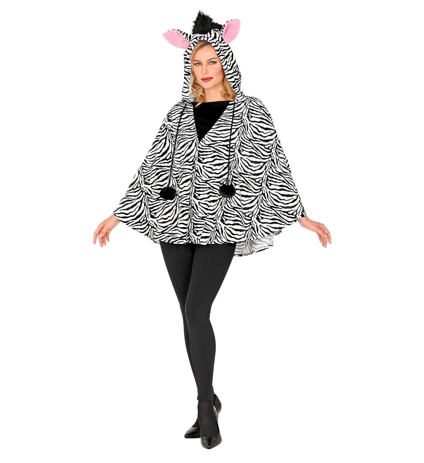 Kostüm Poncho Zebra Onesize