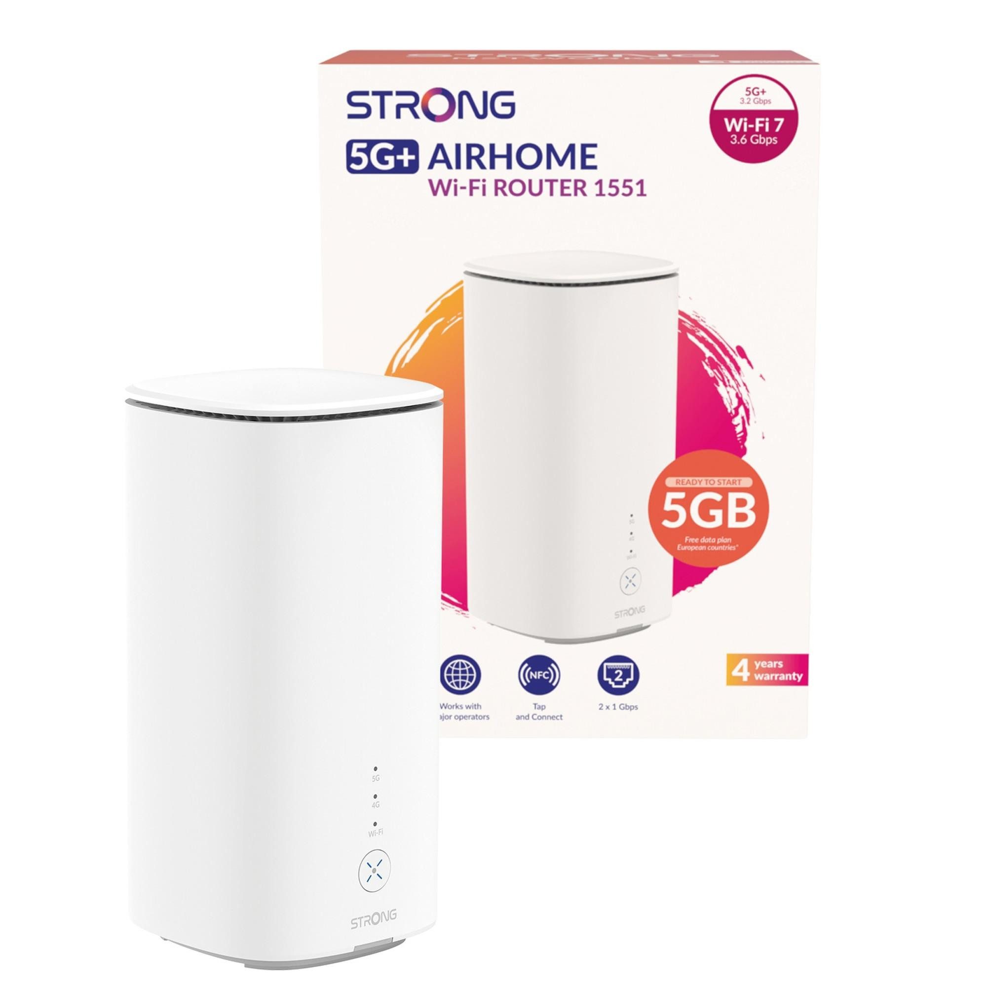 Strong 1501 WLAN-Router, Mobiler 5G Wi-Fi Router mit Wi-Fi 7 und internem Antennentyp