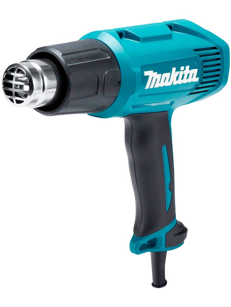 Makita Heißluftgebläse HG5030K, 1600 in W, (Komplett-Set, 6-tlg), mit 2 Temperaturstufen und Luftstromstärken, inkl. Aufbewahrungskoffer – Bild 3 von 5