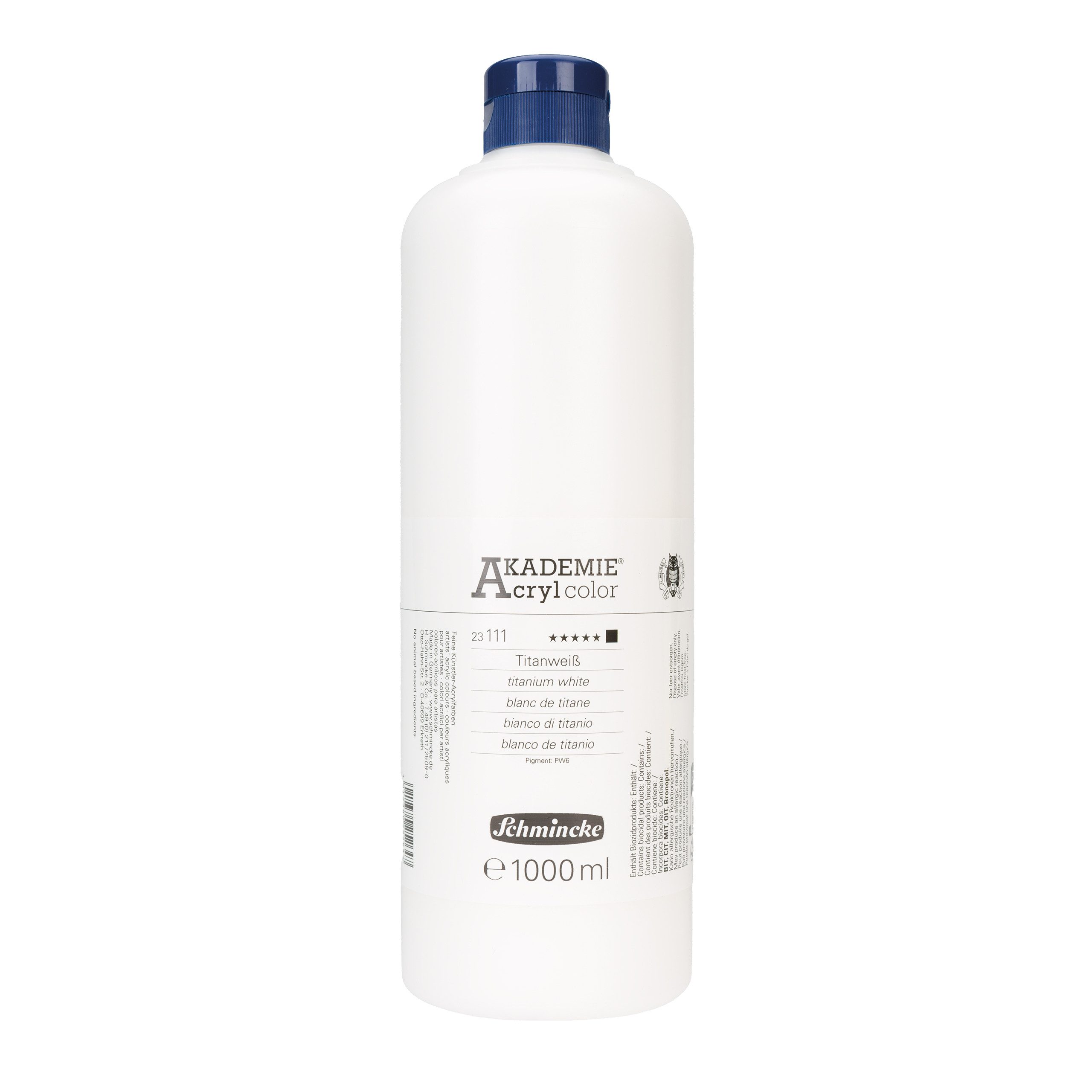 Schmincke Acrylfarbe Titanweiß 1000ml Acrylfarbe - AKADEMIE Acryl - 23 111 029