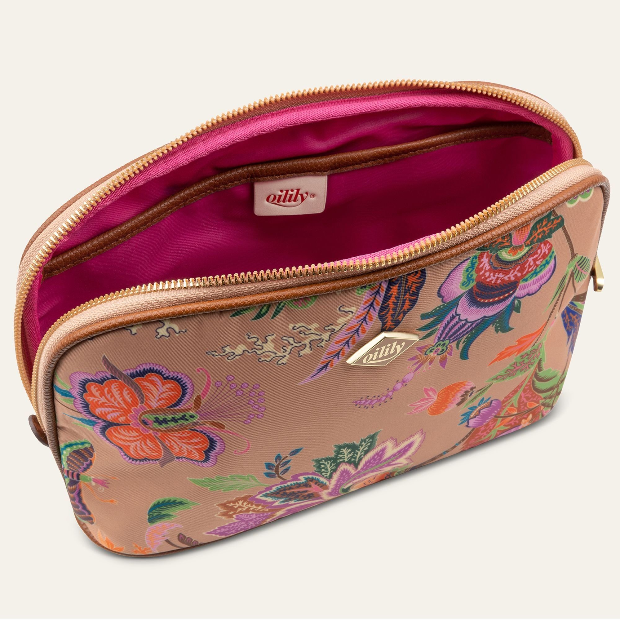 beige Oilily Polyester Kosmetiktasche Sits, Young