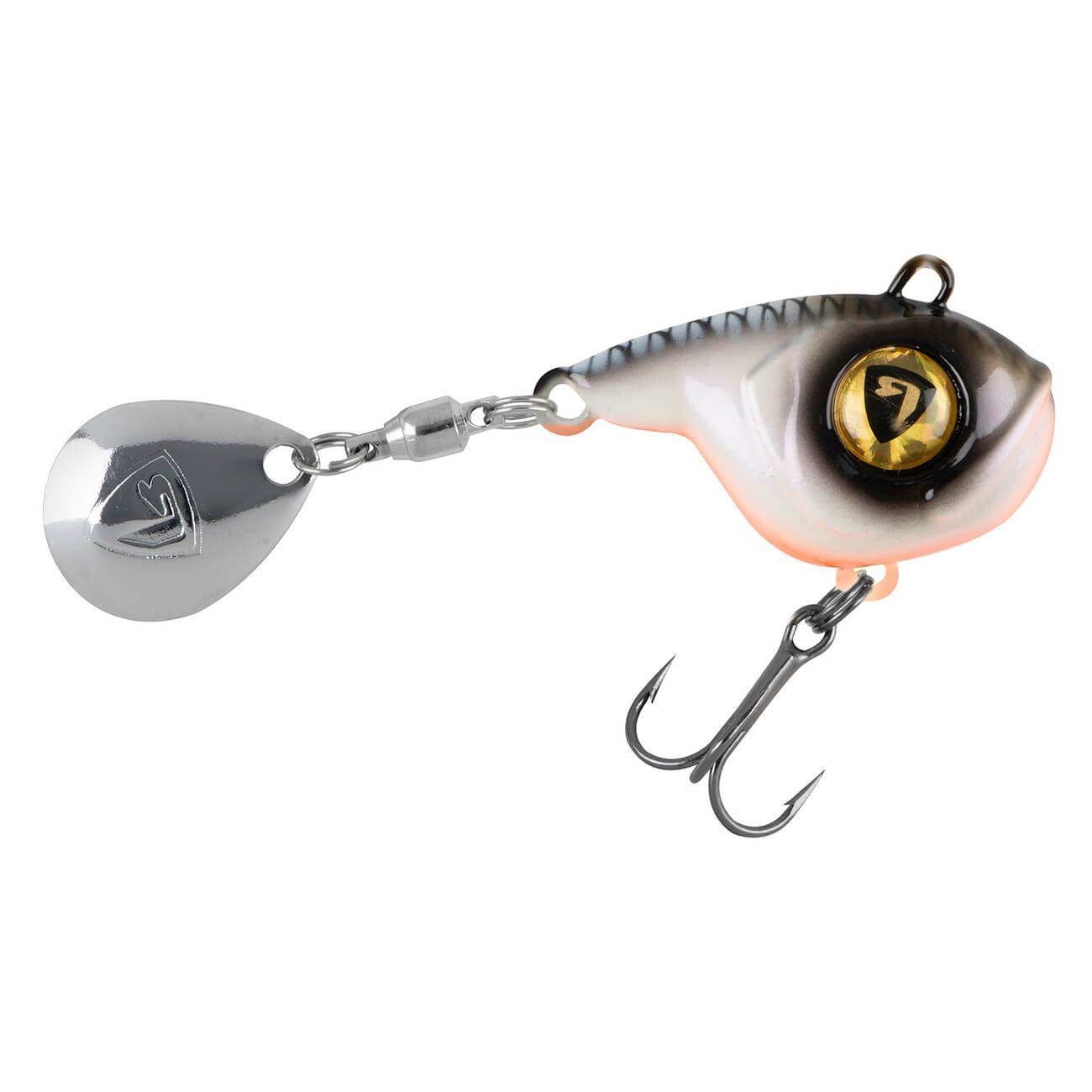 Fox Rage Kunstköder Fox Rage Ultra UV Big Eye Jig Spinner, (1-St), Kompakte Körperform für weitere Würfe, Design mit großen Augen als spezielle Anbiss-Zielpunkte, Hochqualitative VMC-Haken, Umweltfreundliche Konstruktion au seiner Zink-Legierung
