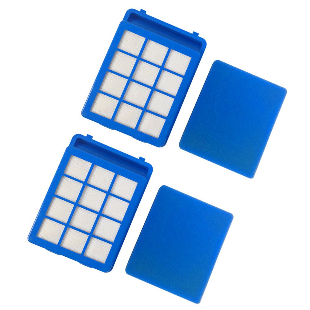 Trade-Shop Motorschutzfilter 2x passend für FC9919 FC9921 FC9922 FC9920 FC9932 PowerPro Staubsauger, Zubehör für Philips CP0484, CP0484/01, 432200901131, inkl. Schwammfilter / 2-fach stark: ECO-Ready, Power-Filtration