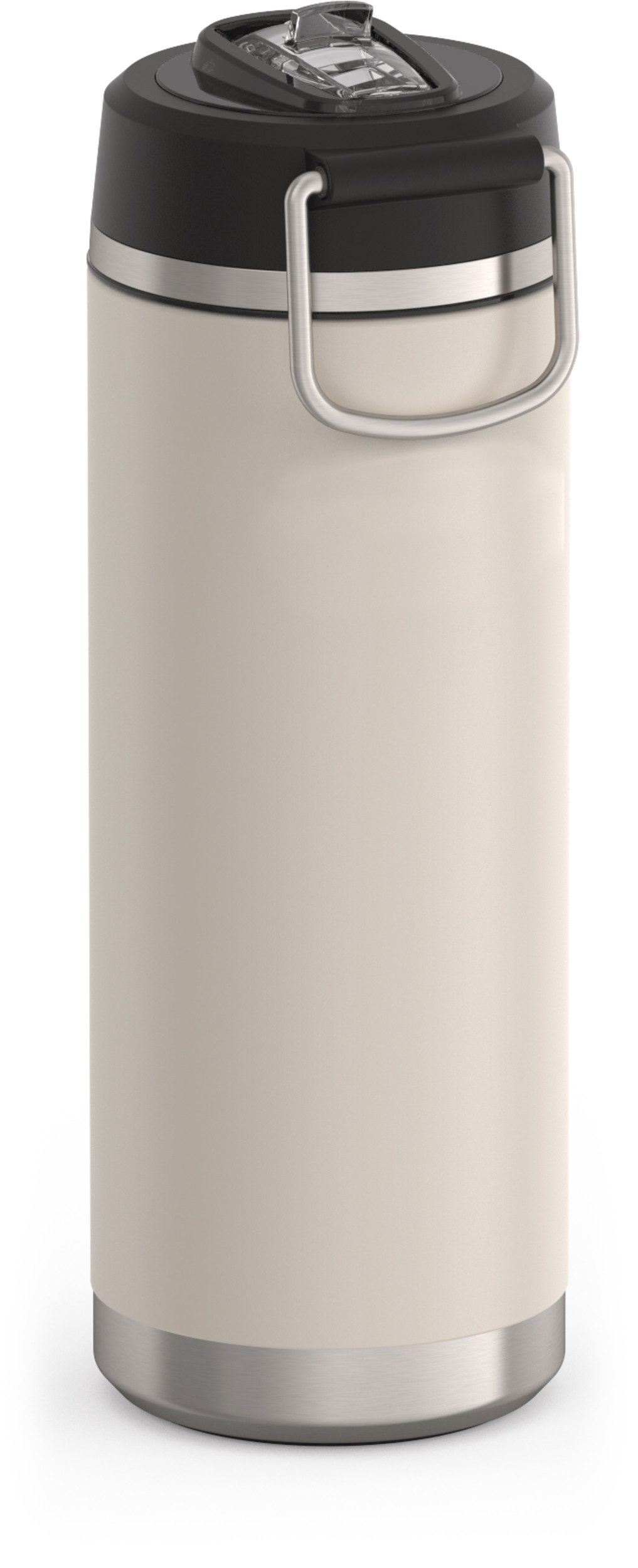 THERMOS Isolierflasche ICON WATER BOTTLE, Edelstahlkörper, spülmaschinenfest, 0,71l, 12h kalt, schappsicher mit einklappbarem Flip-Strohalm